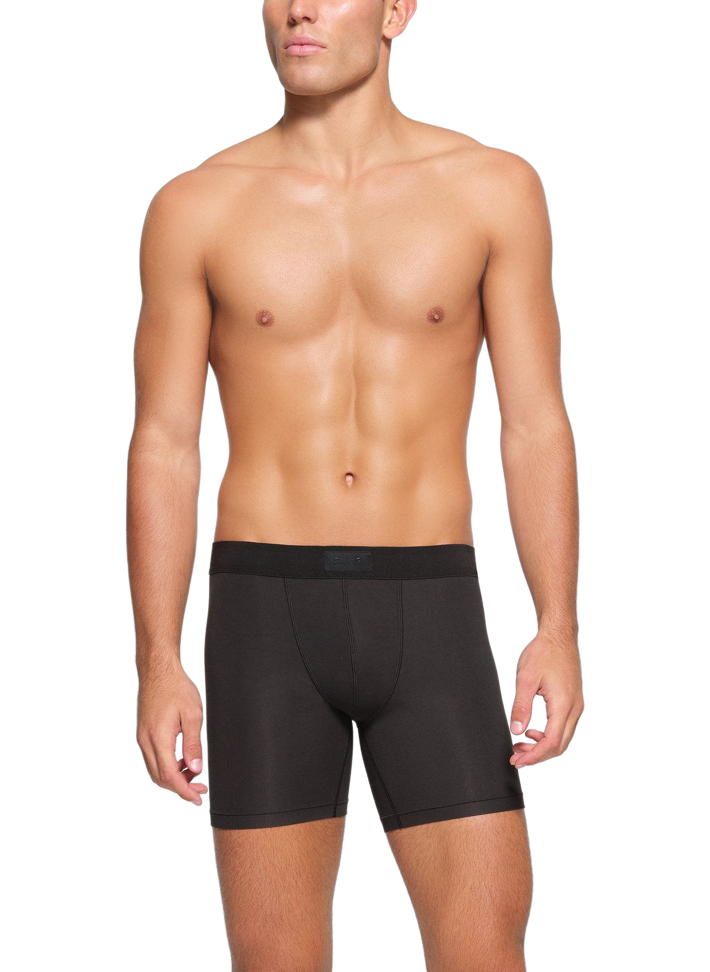 Set of three cotton-blend boxers SKIMS Black