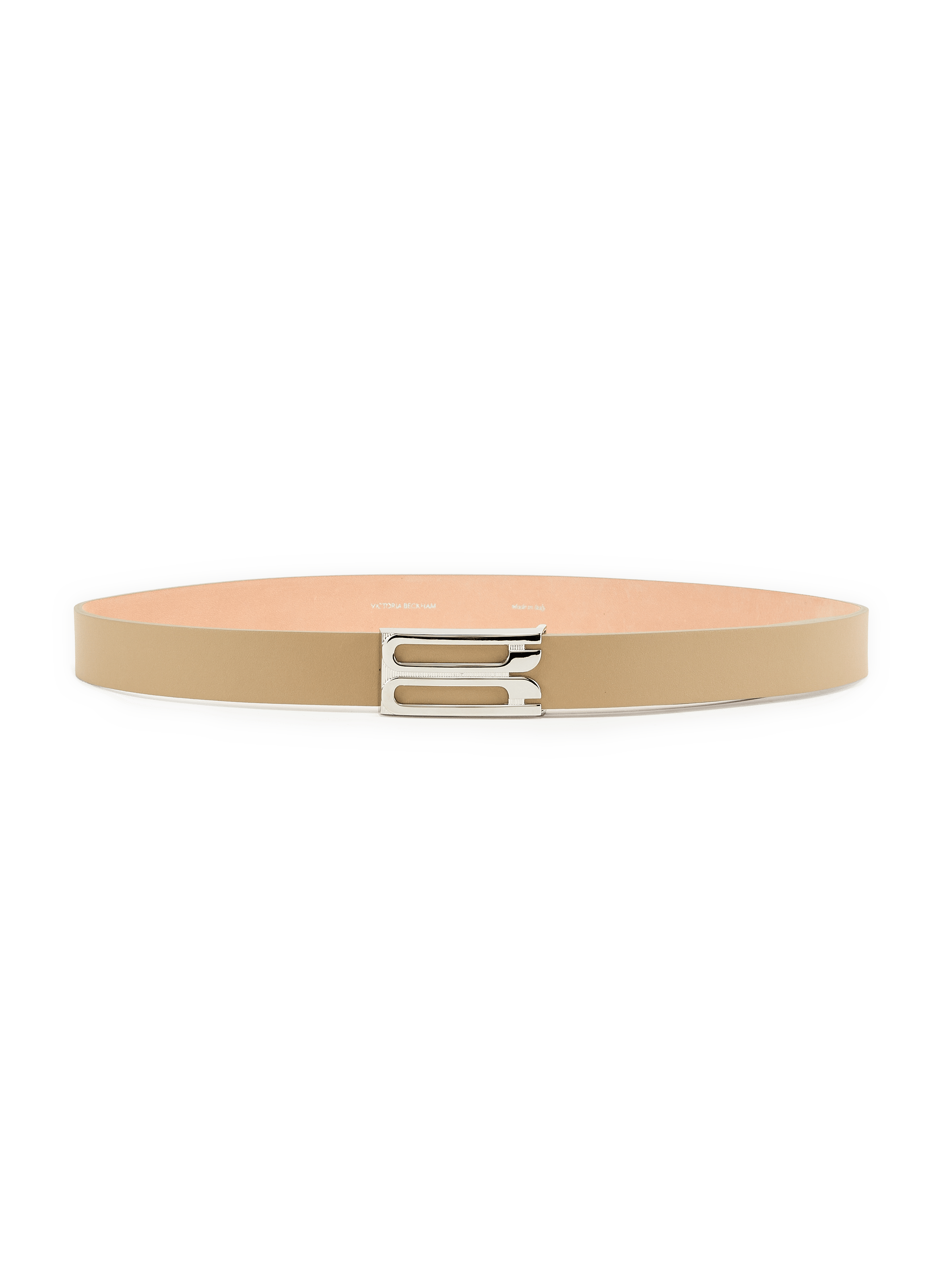 Ceinture aus Kalbsleder VICTORIA BECKHAM Beige