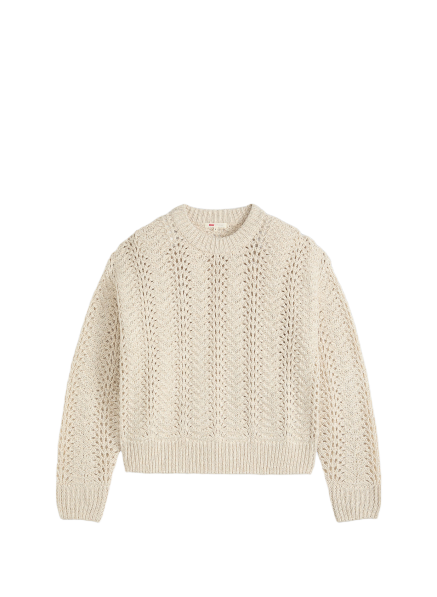 Gerader Rundhalsausschnitt-Pullover LEVI'S Weiss