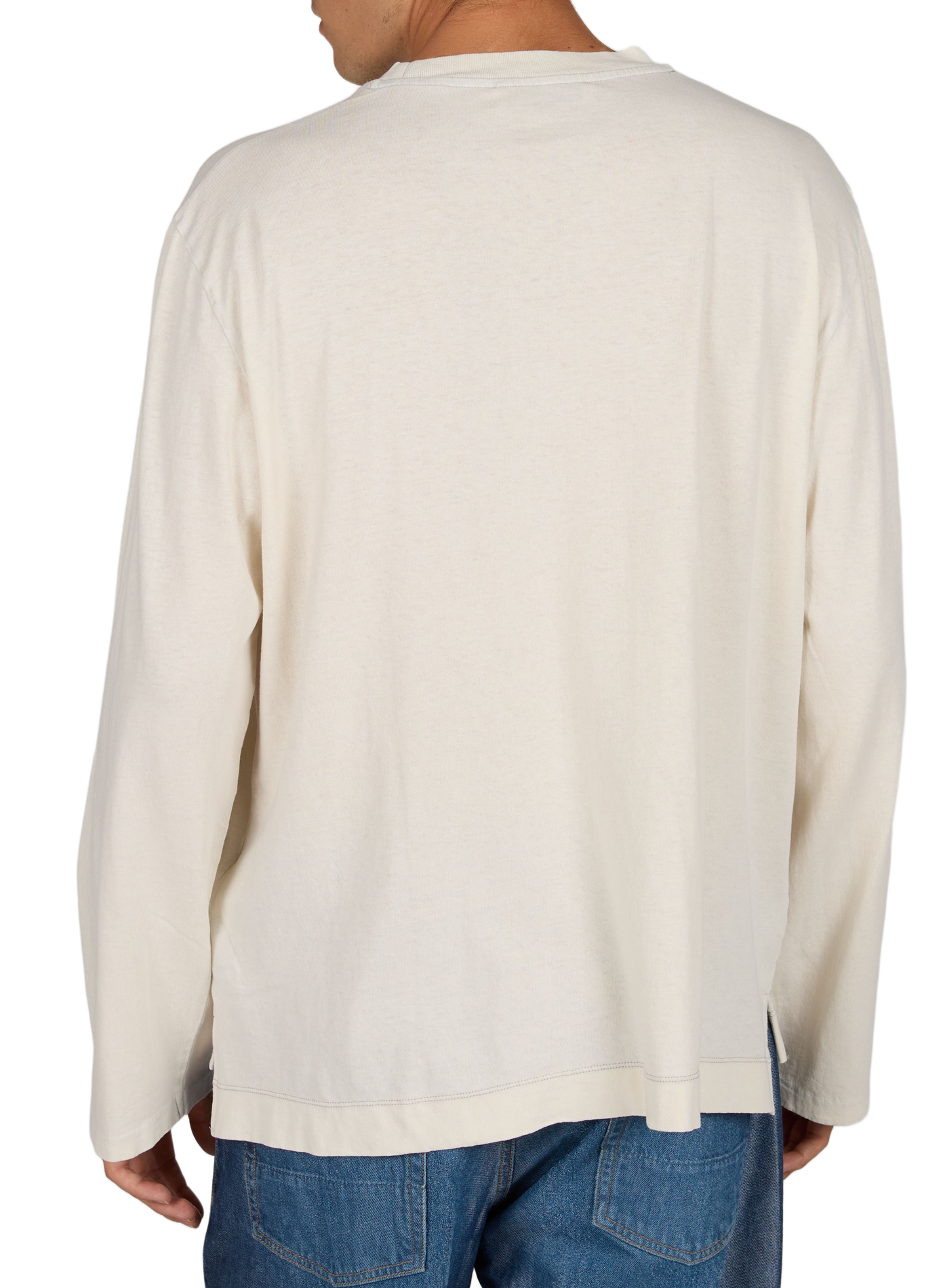 Straight fit round neck printed t-shirt OUR LEGACY Beige