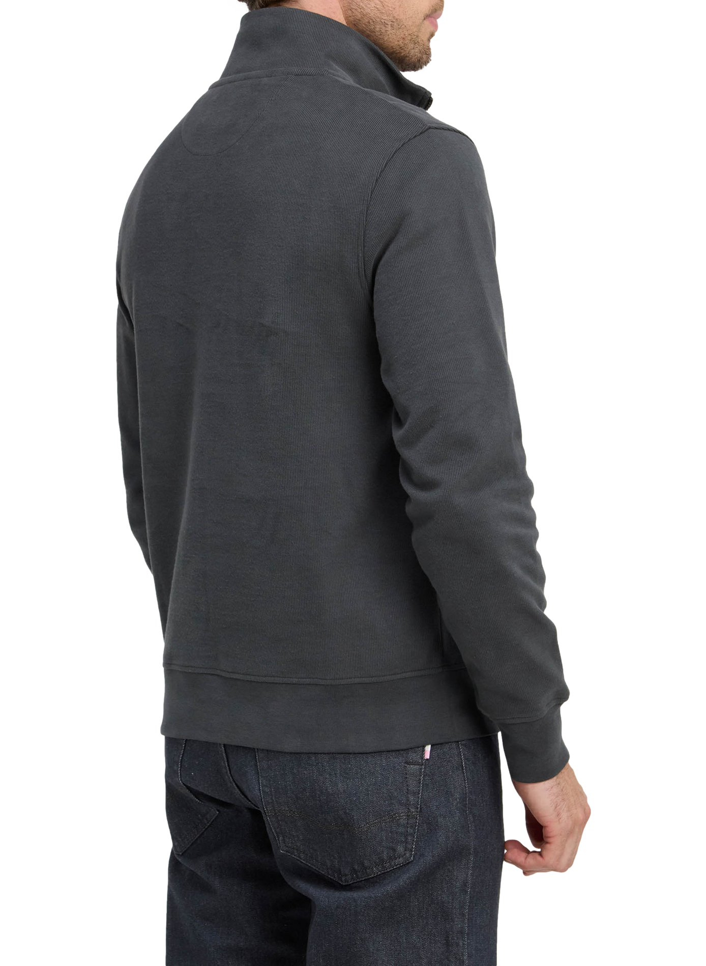 Pull col camionneur en coton EDEN PARK Kaki