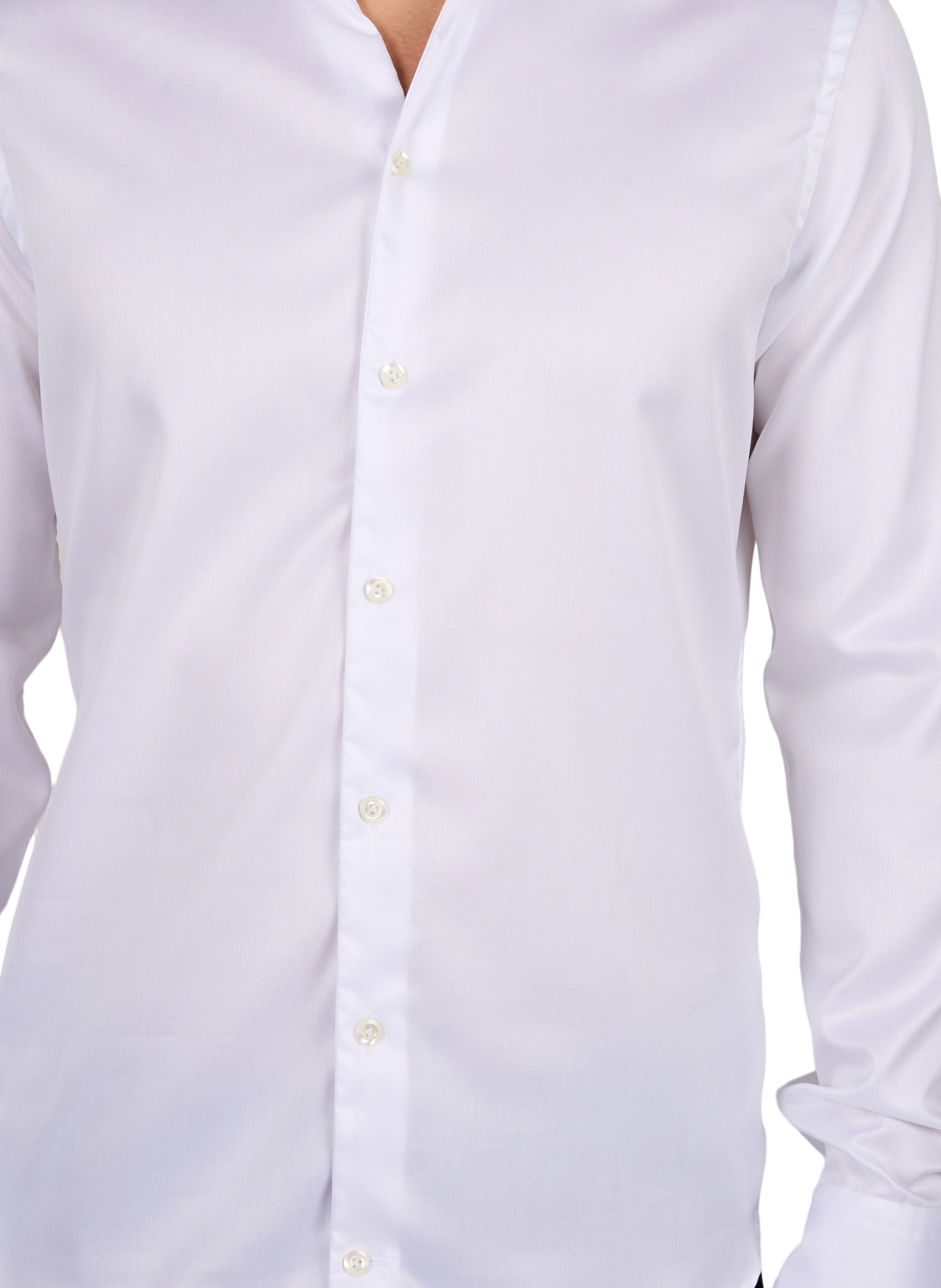 Chemise col classique manches contrastantes en coton VAN LAACK White