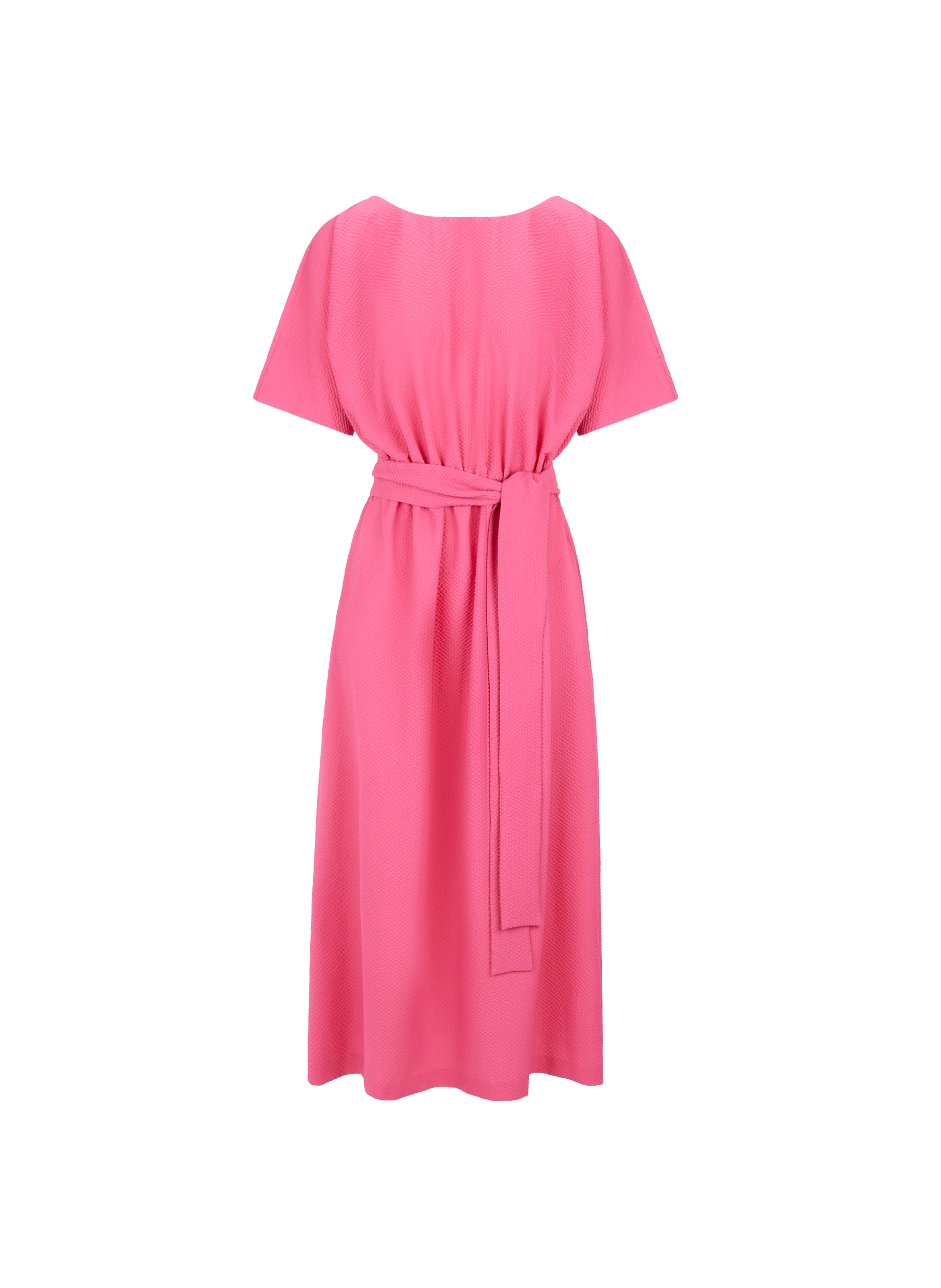 Robe midi ceinturée