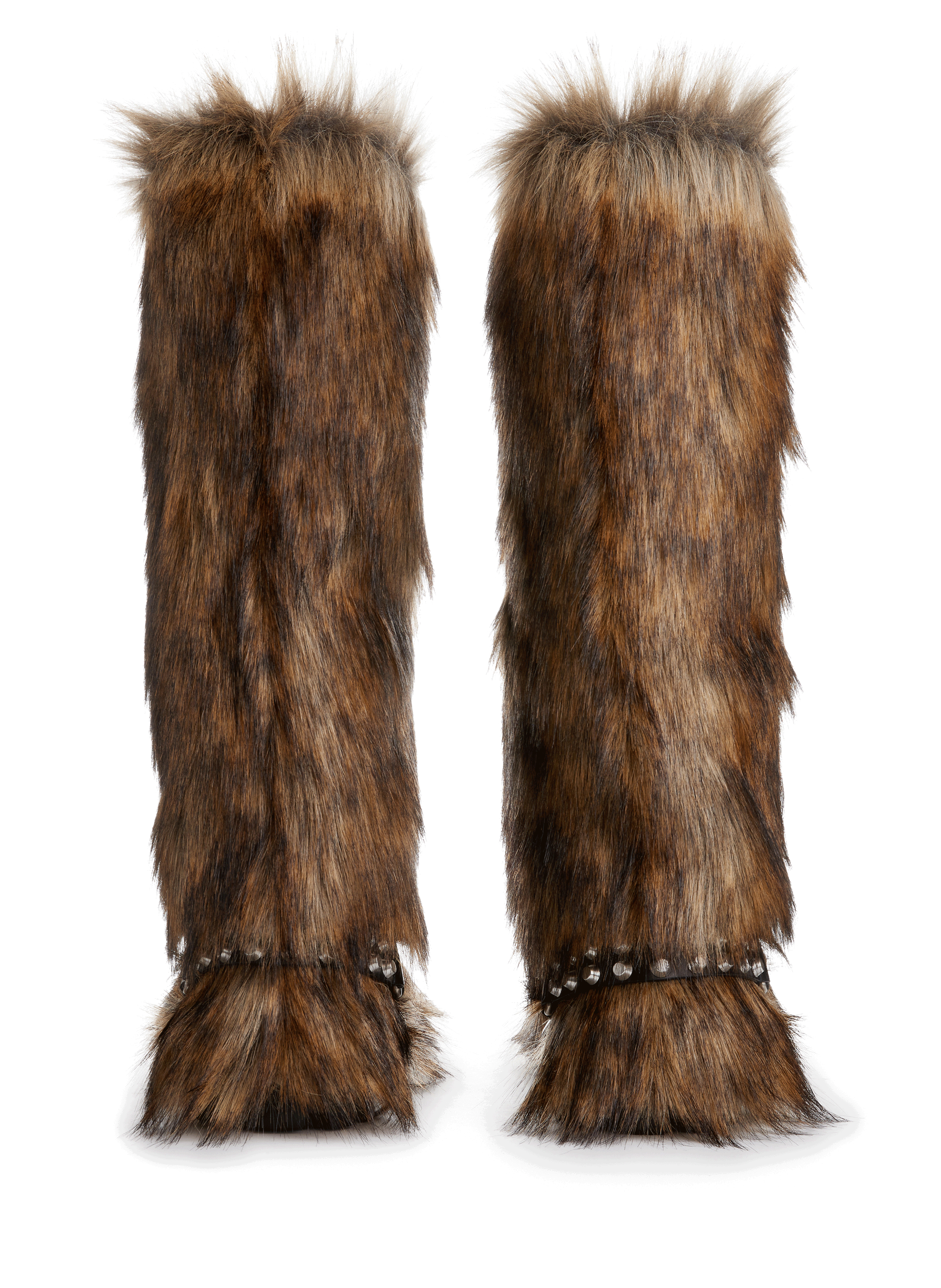 Imitation fur mules MIU MIU Beige