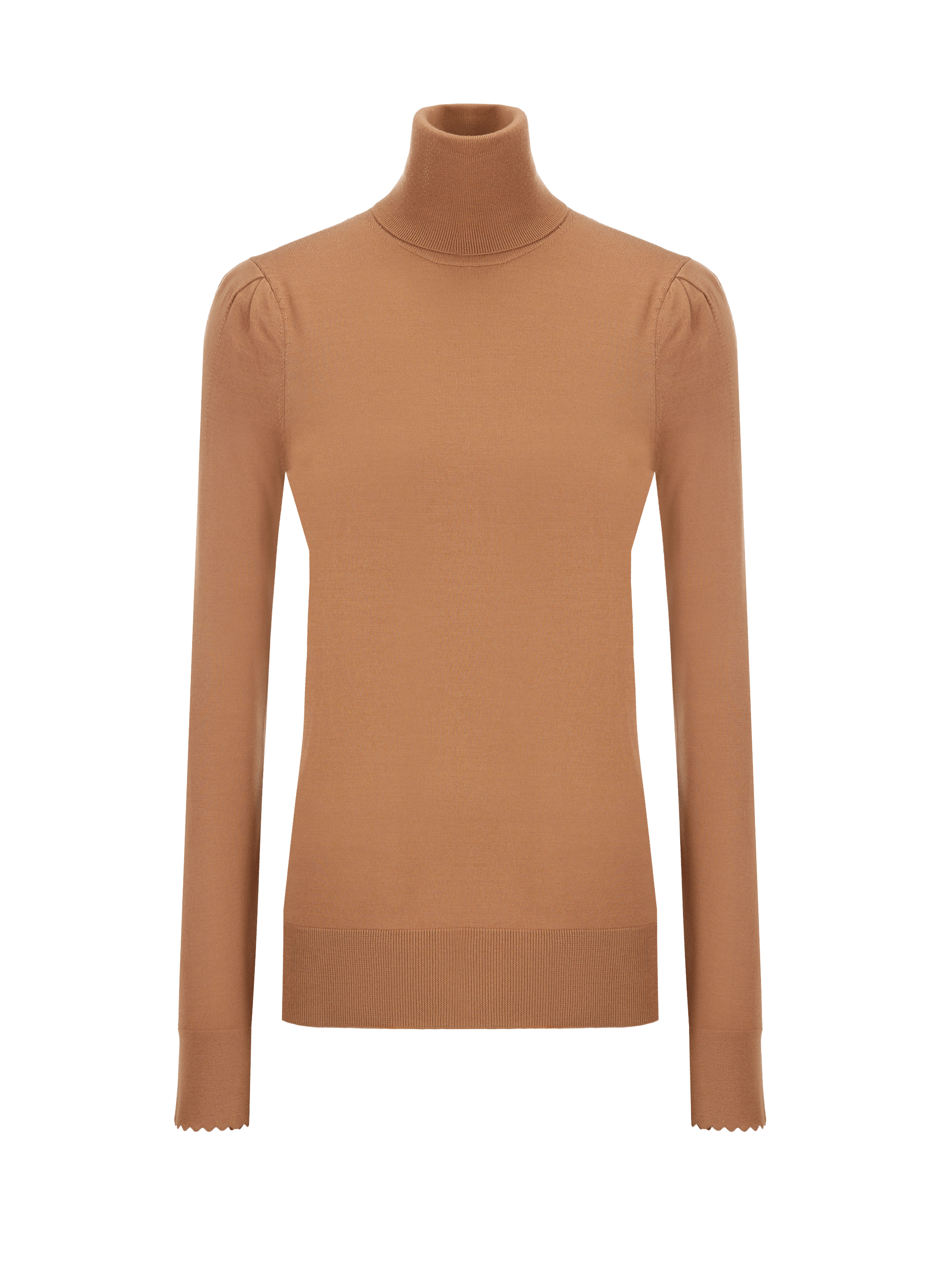 Pull col roulé en laine