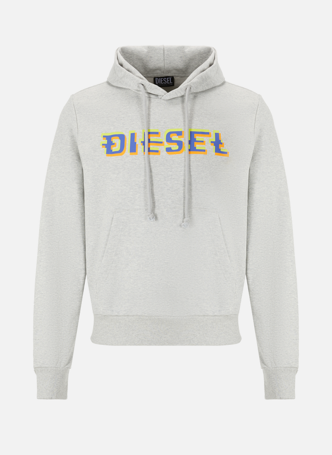 Cotton-blend logo hoodie DIESEL