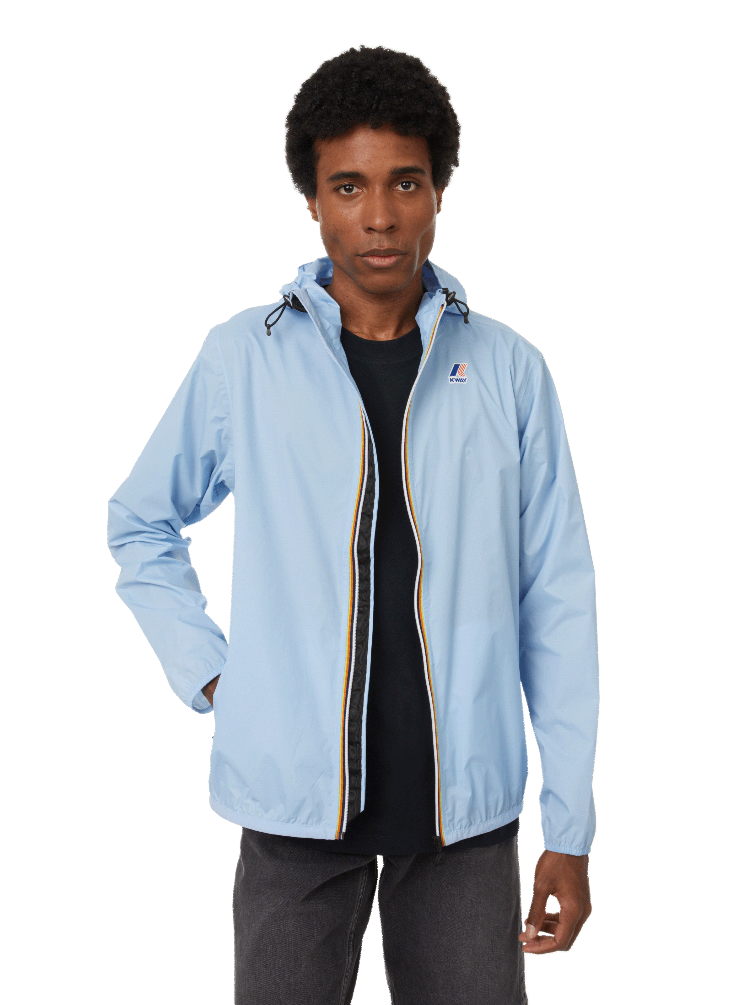 K-Way Le Vrai 3.0 Claude Grey Smoke Waterproof Jackets : Snowleader