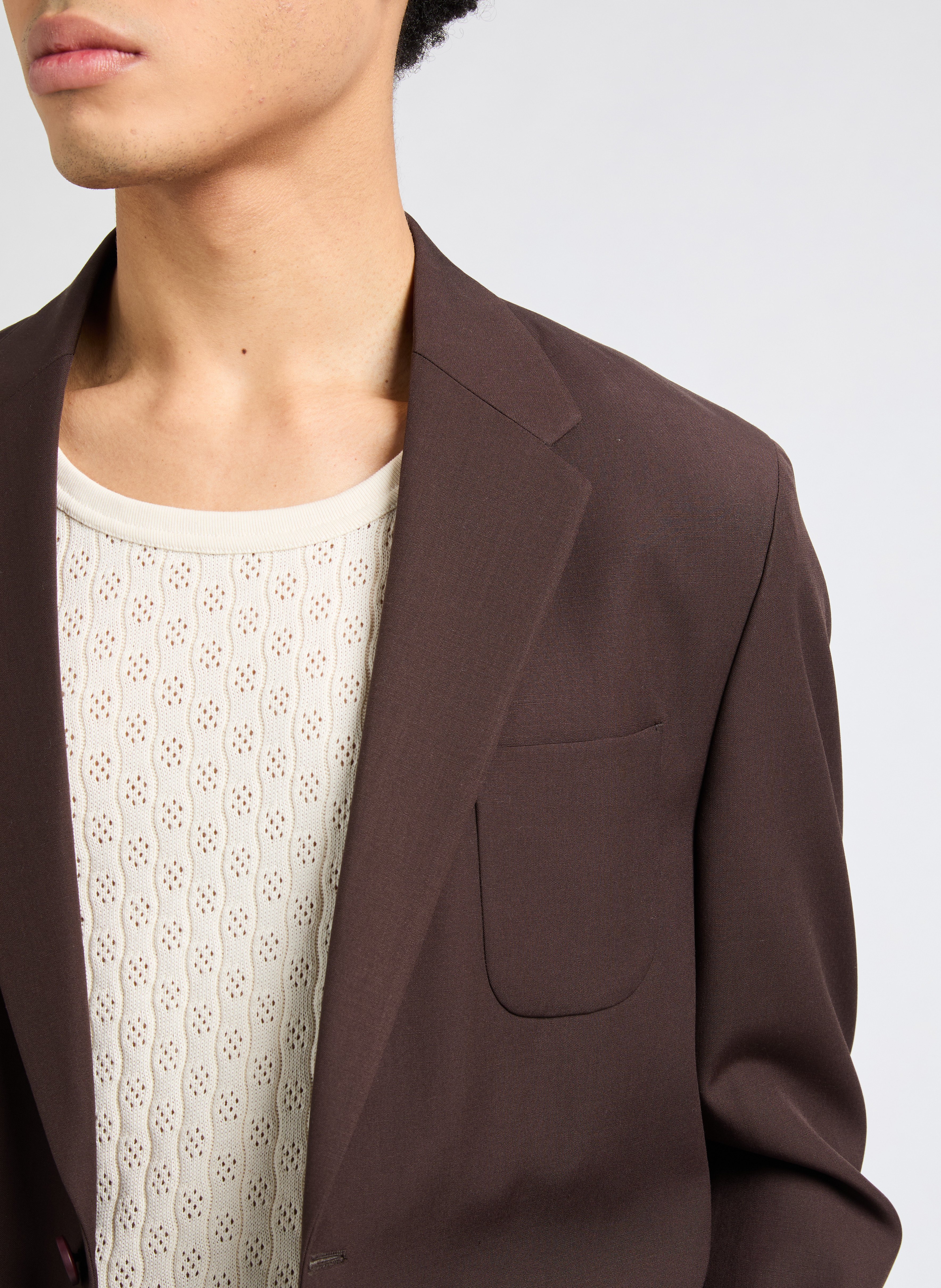 Veste de costume Faro en laine SAISON 1865 Marron