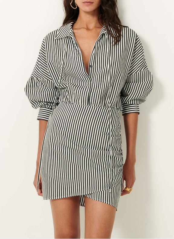 Robe courte col classique laurel Gris by SESSUN SESSUN Robe courte col classique laurel Gris