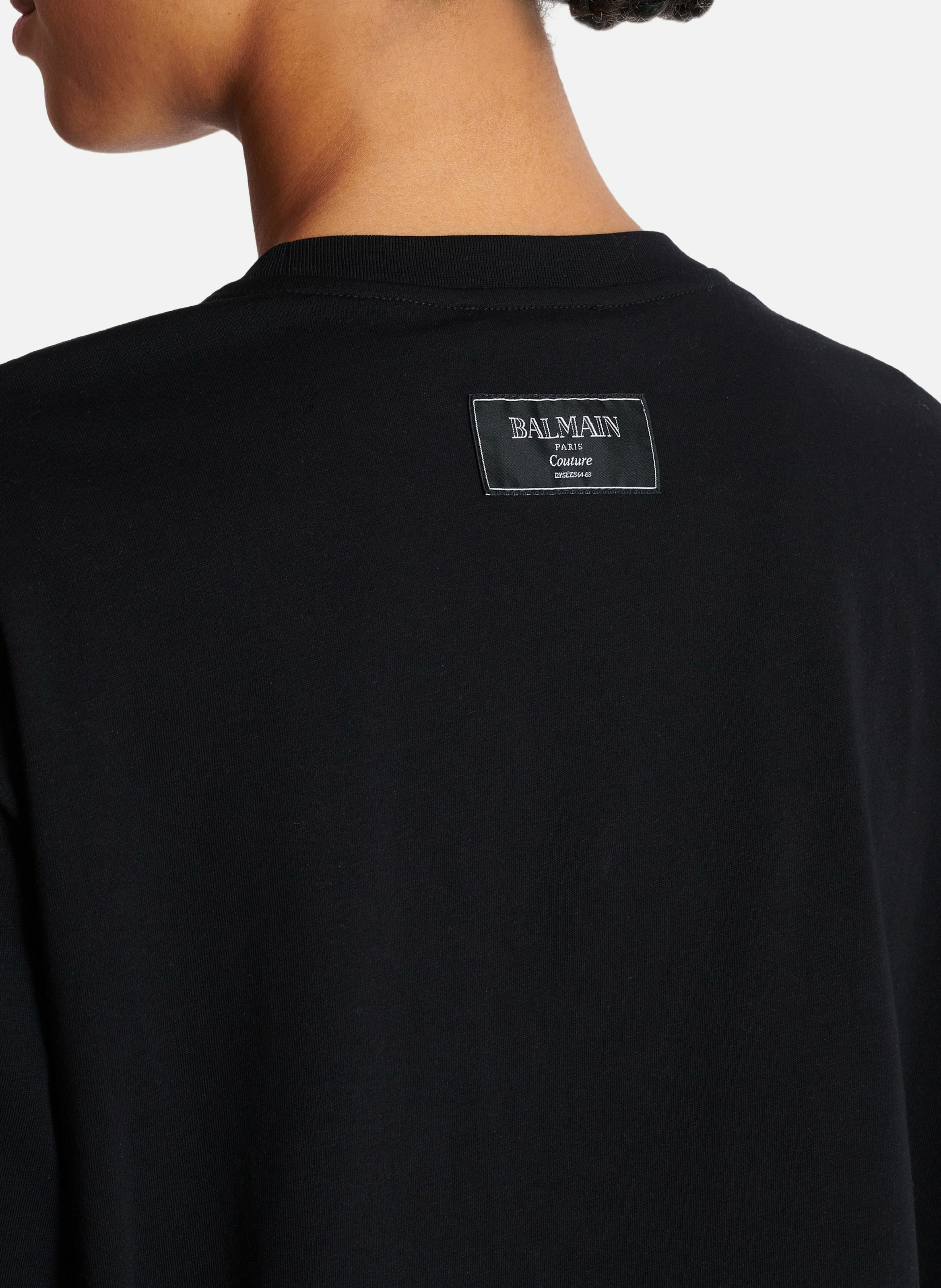 T-shirt à manches courtes imprimé kiss Noir