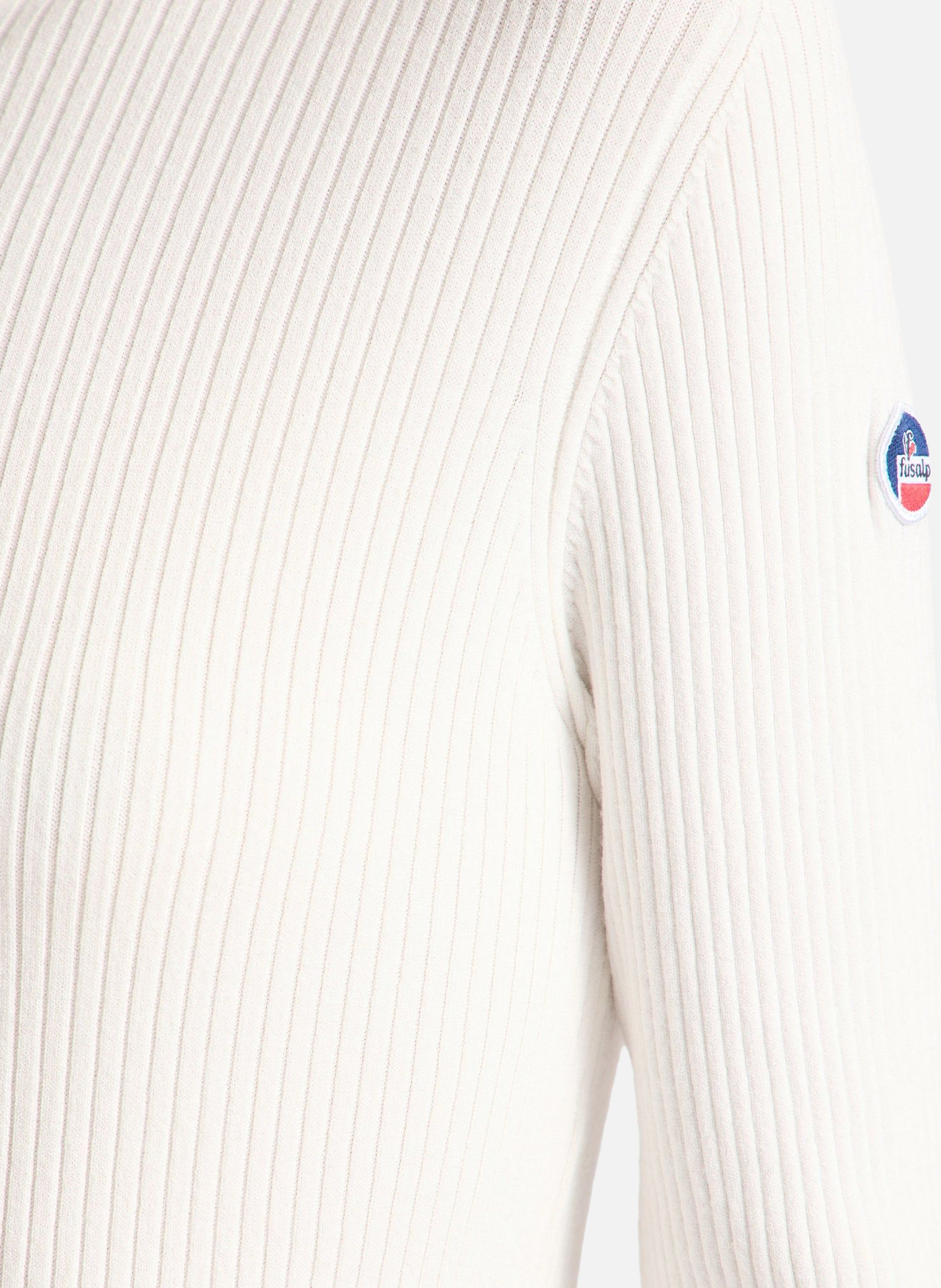 Pull ancelle col roulé coupe regular FUSALP Blanc