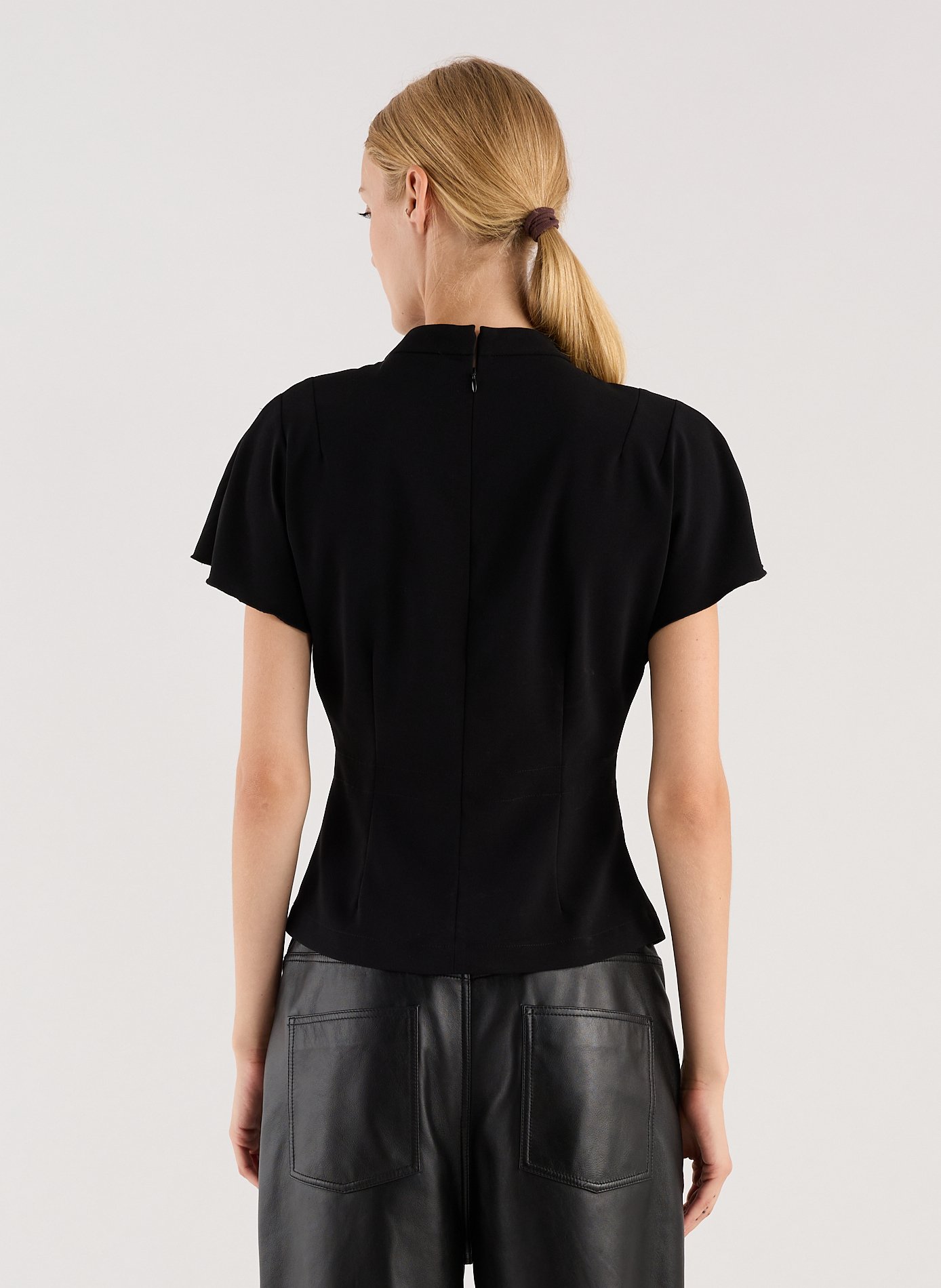 Top Uriel à col montant SAISON 1865 Noir