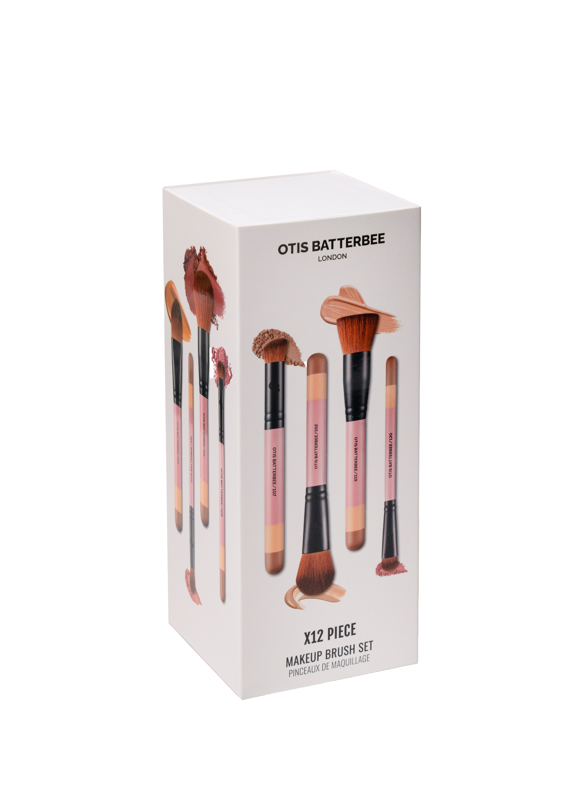 Set of 12 makeup brushes OTIS BATTERBEE Pink