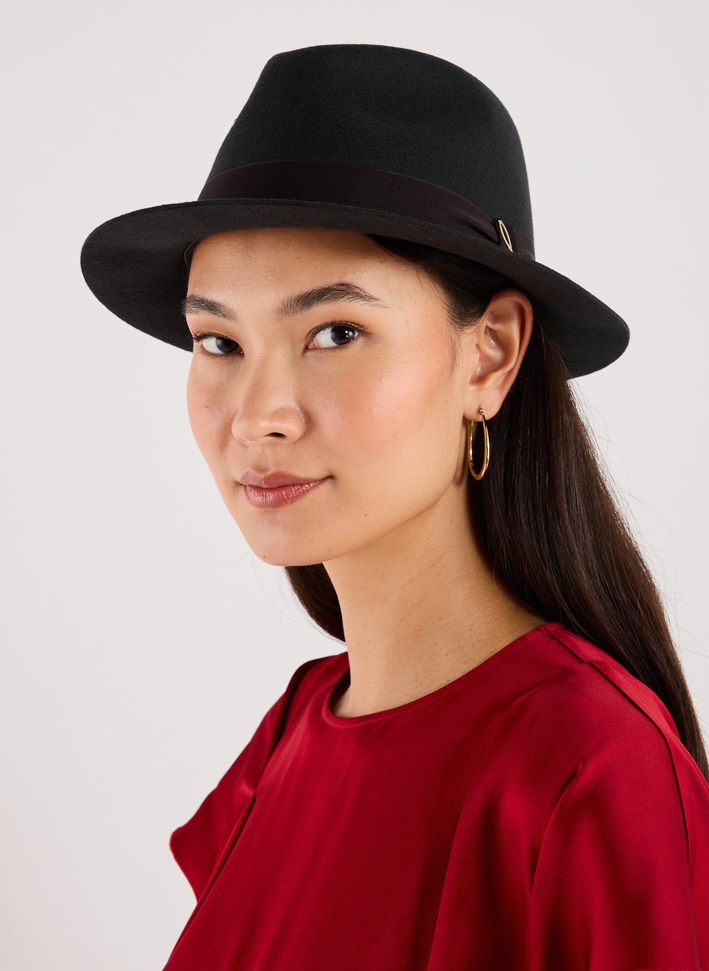 Wool Trilby Hat DORIA 1905 Grey