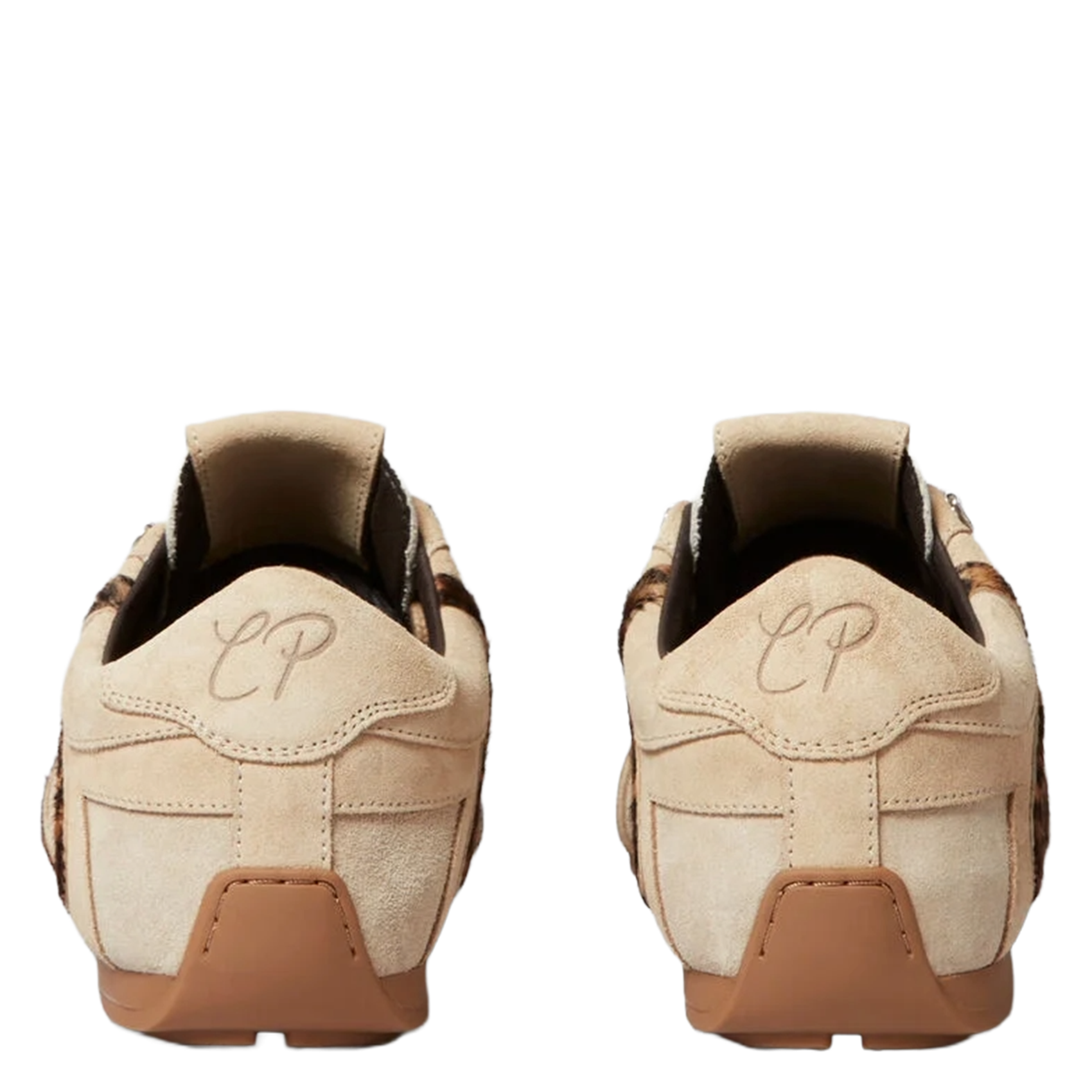 Baskets basses en cuir adriano CLAUDIE PIERLOT Beige