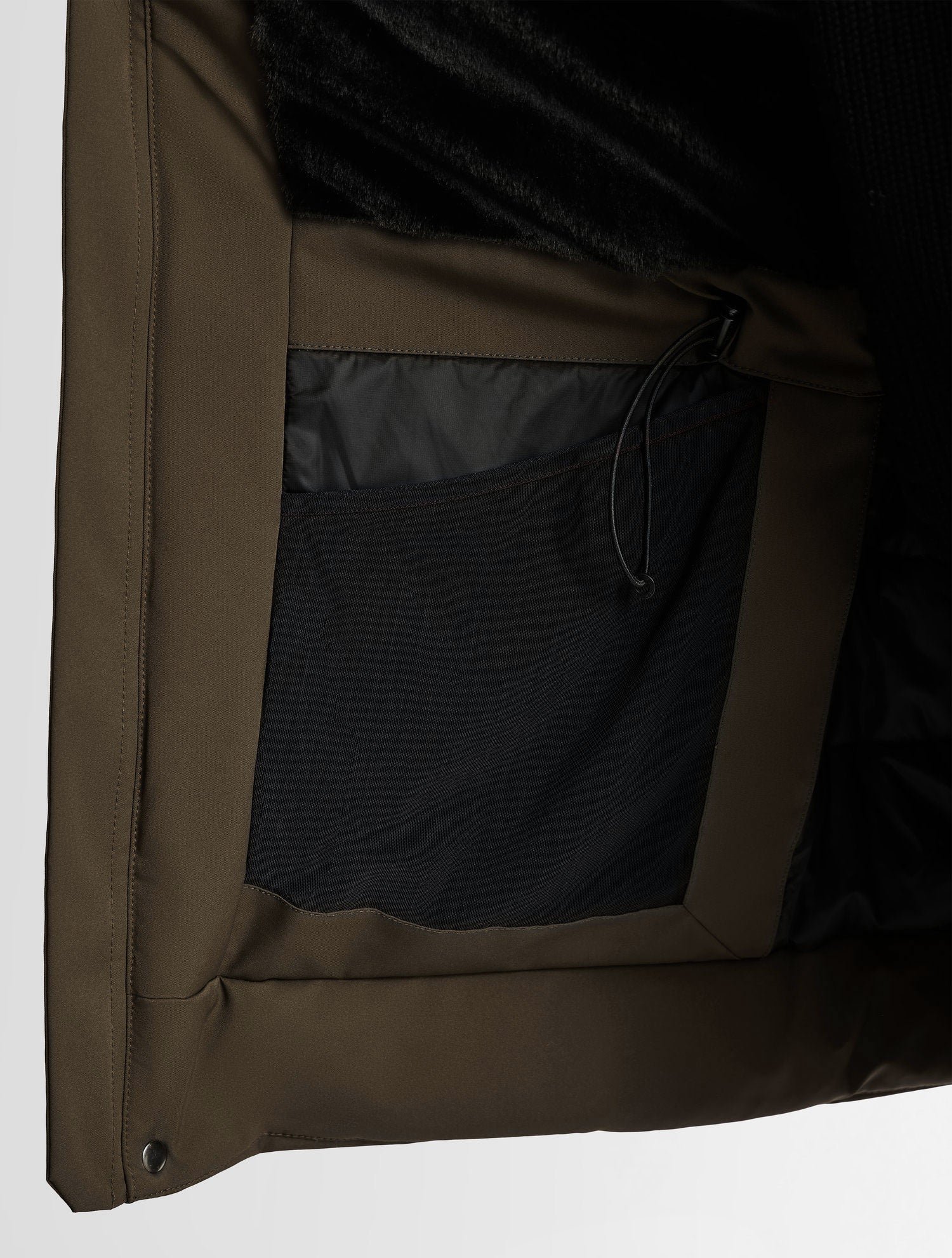 Parka delano col montant coupe regular FUSALP Marron