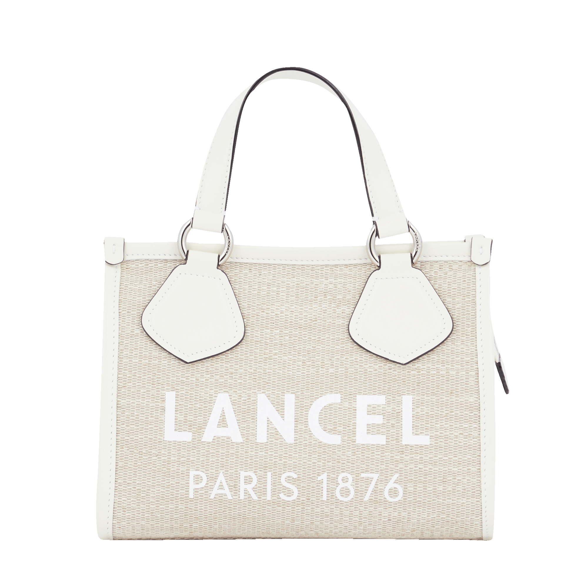Cabas zippé s - summer tote LANCEL Blanc