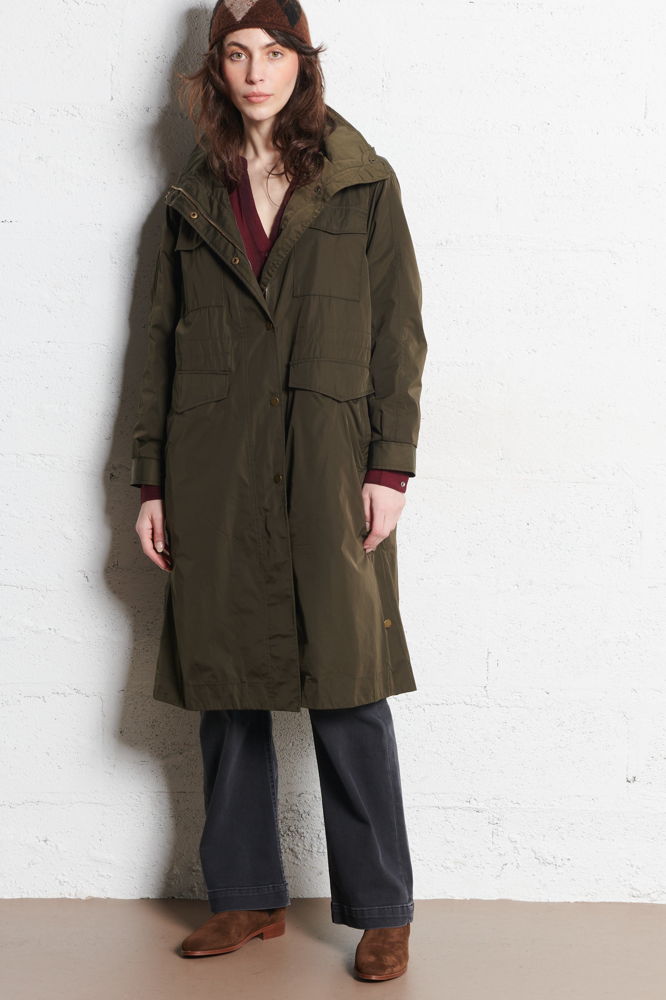 Parka col montant daniela MAISON 123 Kaki