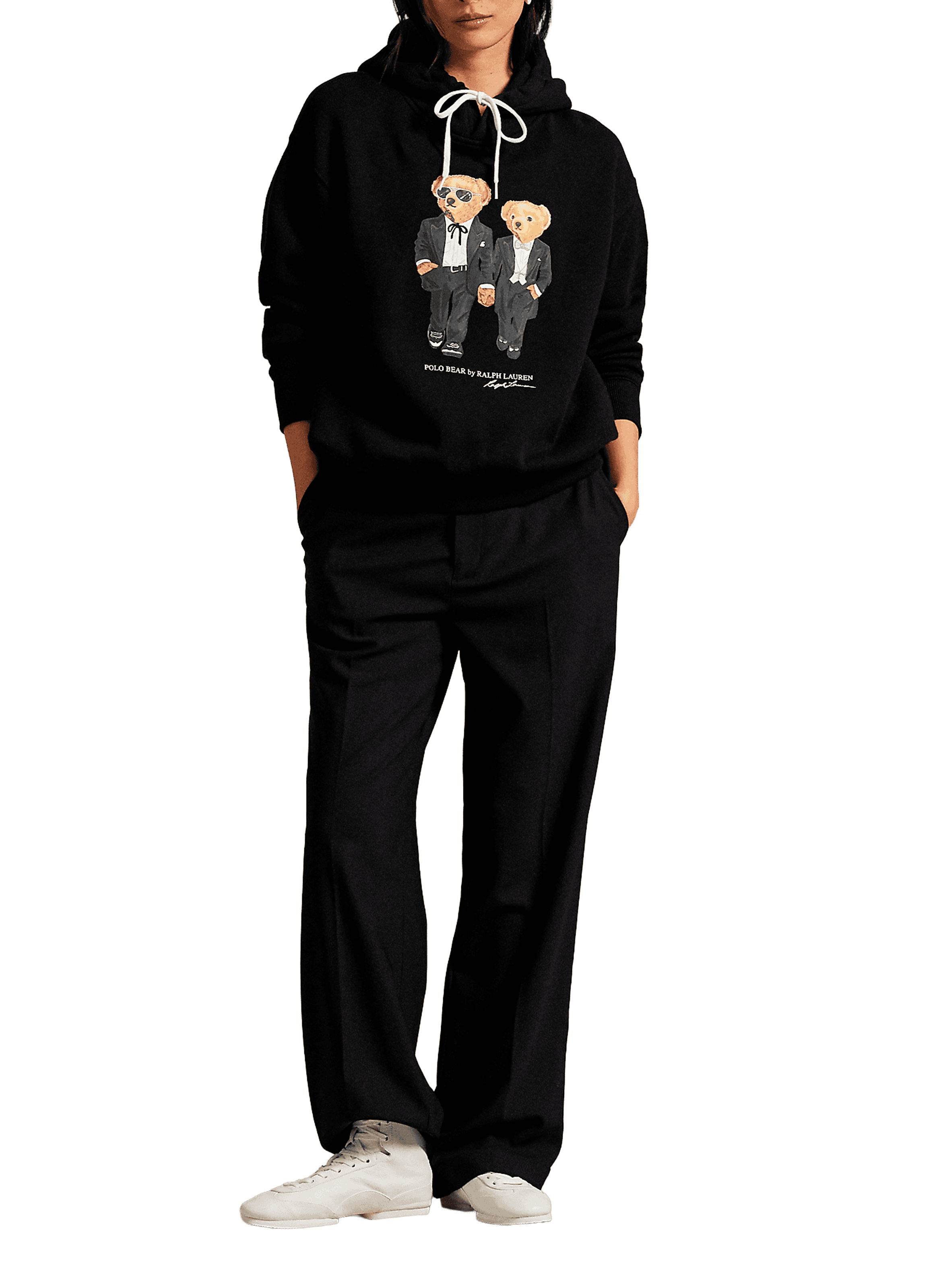 Cotton hoodie with logo POLO RALPH LAUREN Black