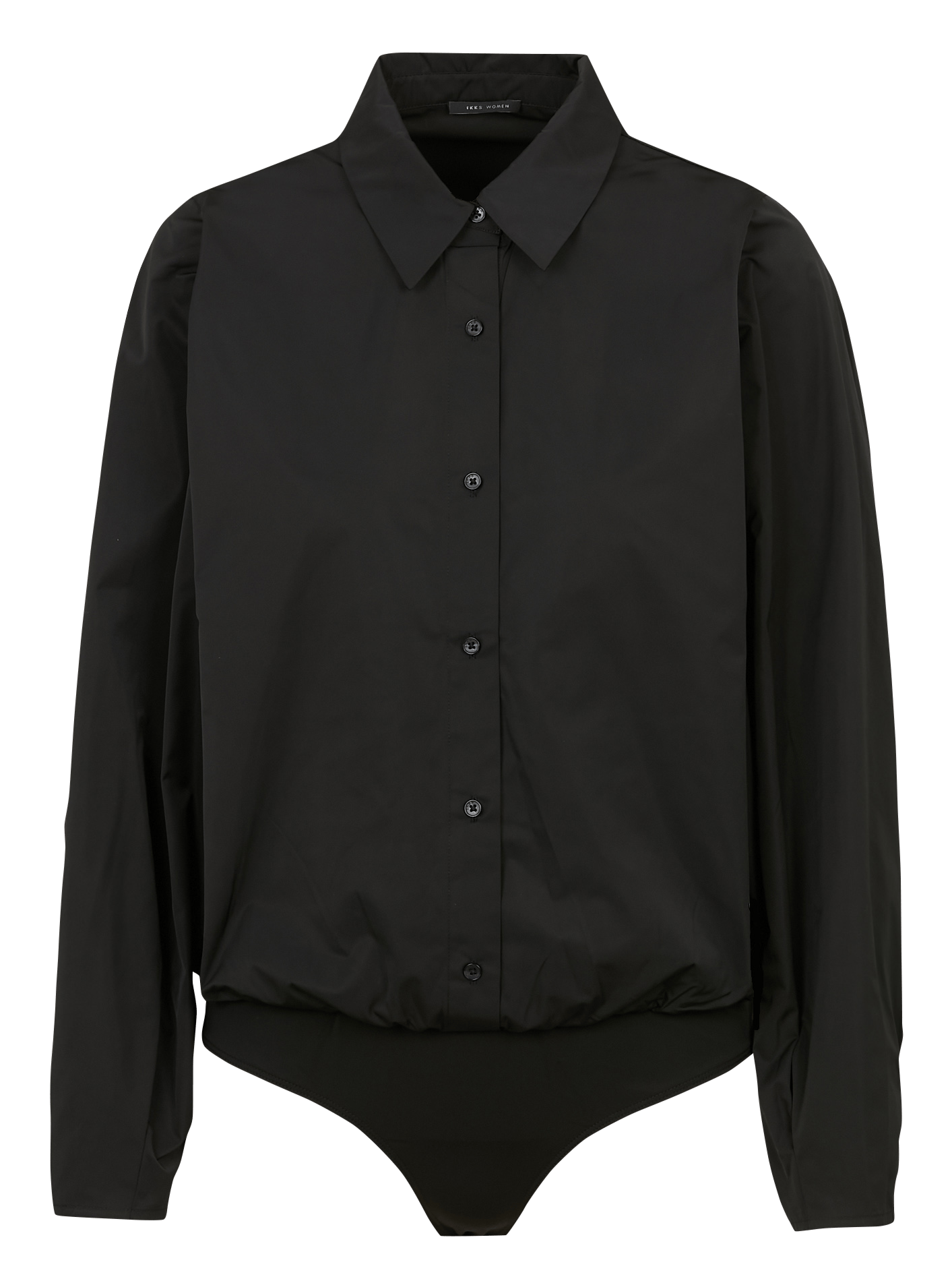 Body chemise boutonné uni IKKS Noir