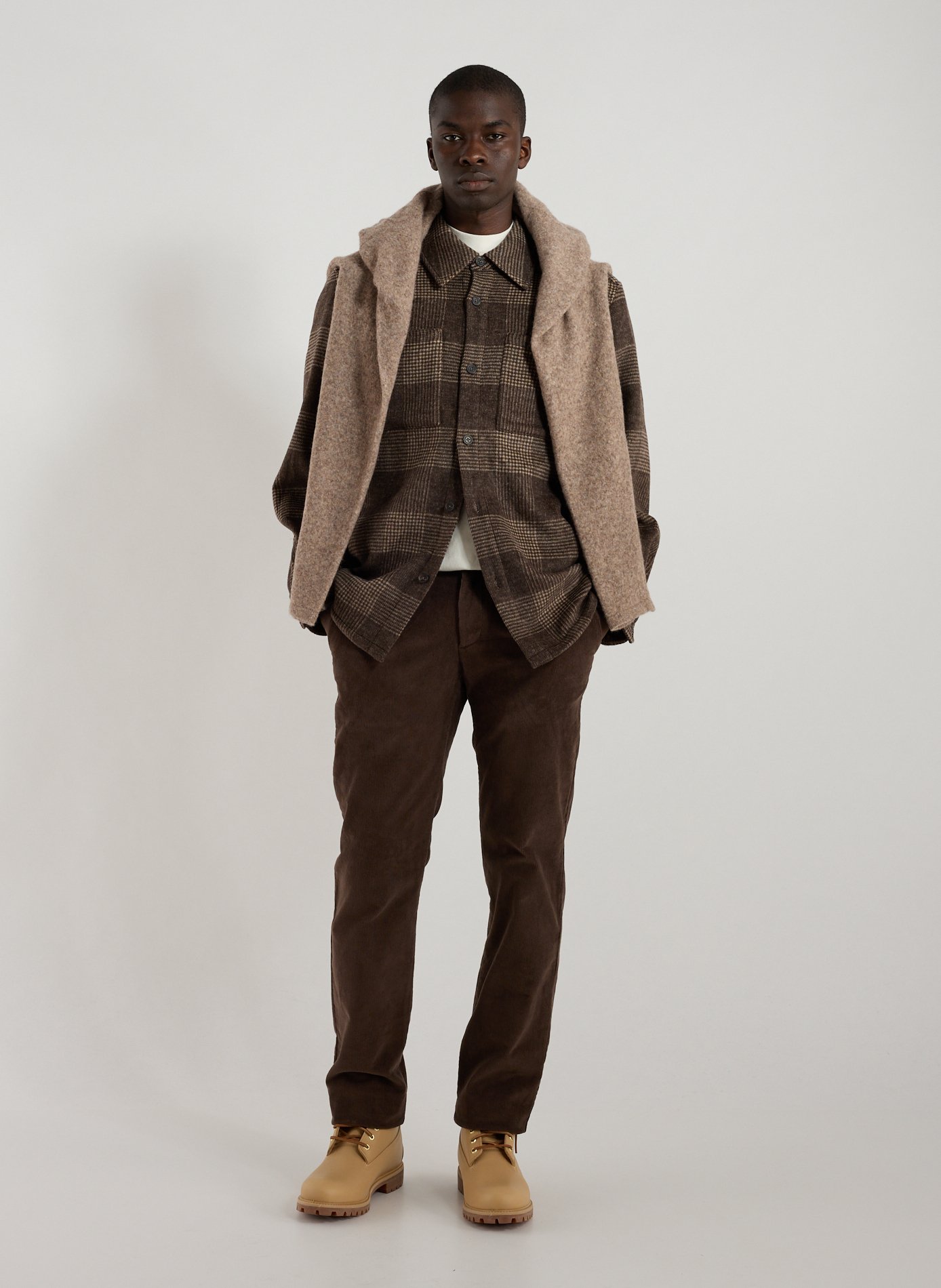 Check overshirt HOLZWEILER Brown