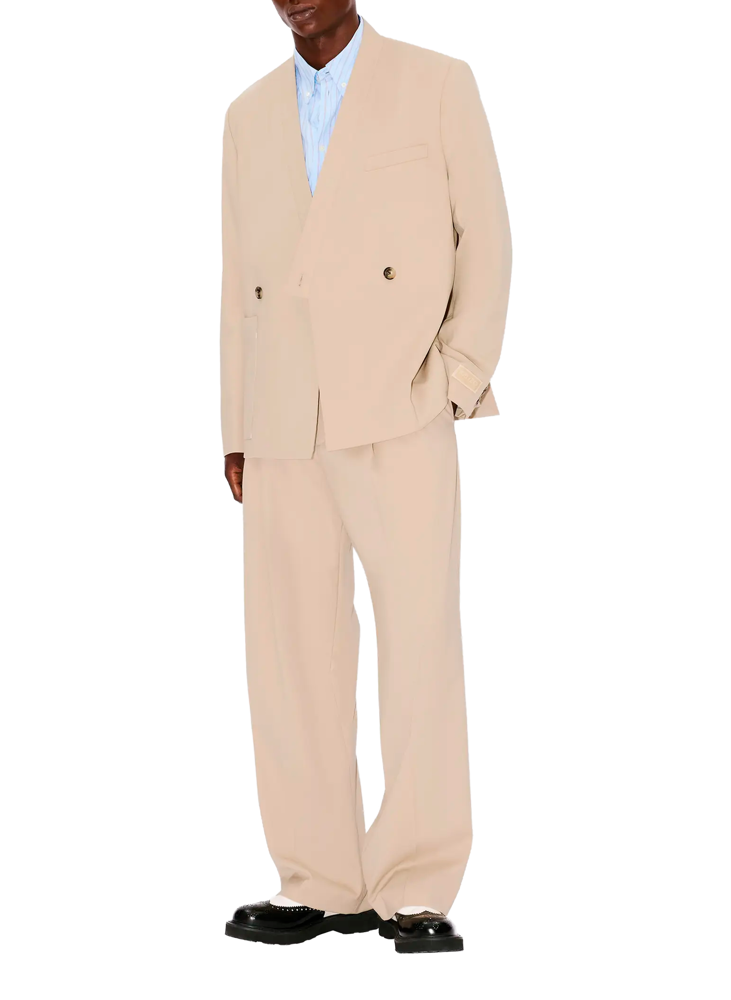 Straight and wide-leg pants KENZO Beige