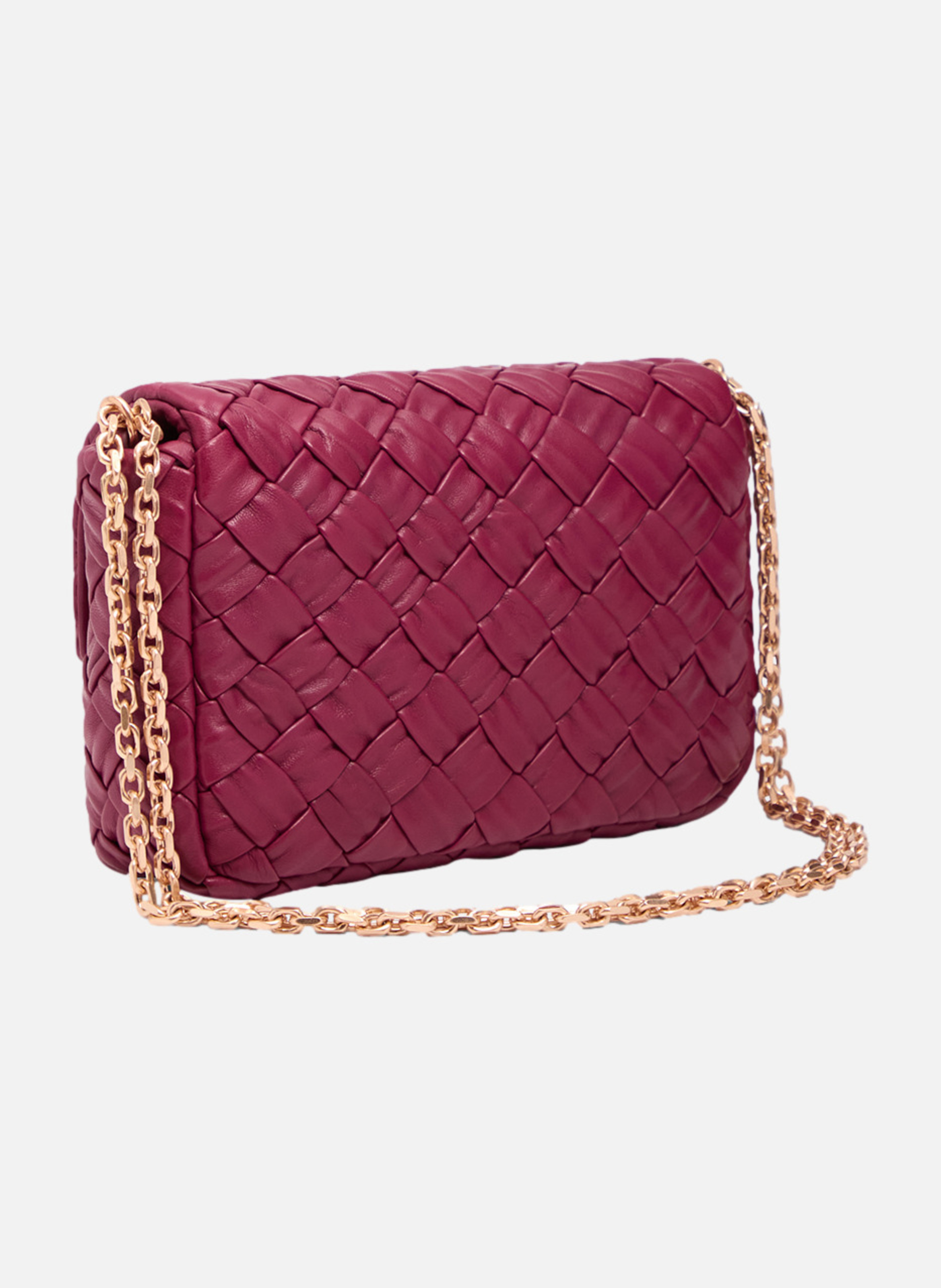 Moyen sac moon tressé VANESSA BRUNO Rose