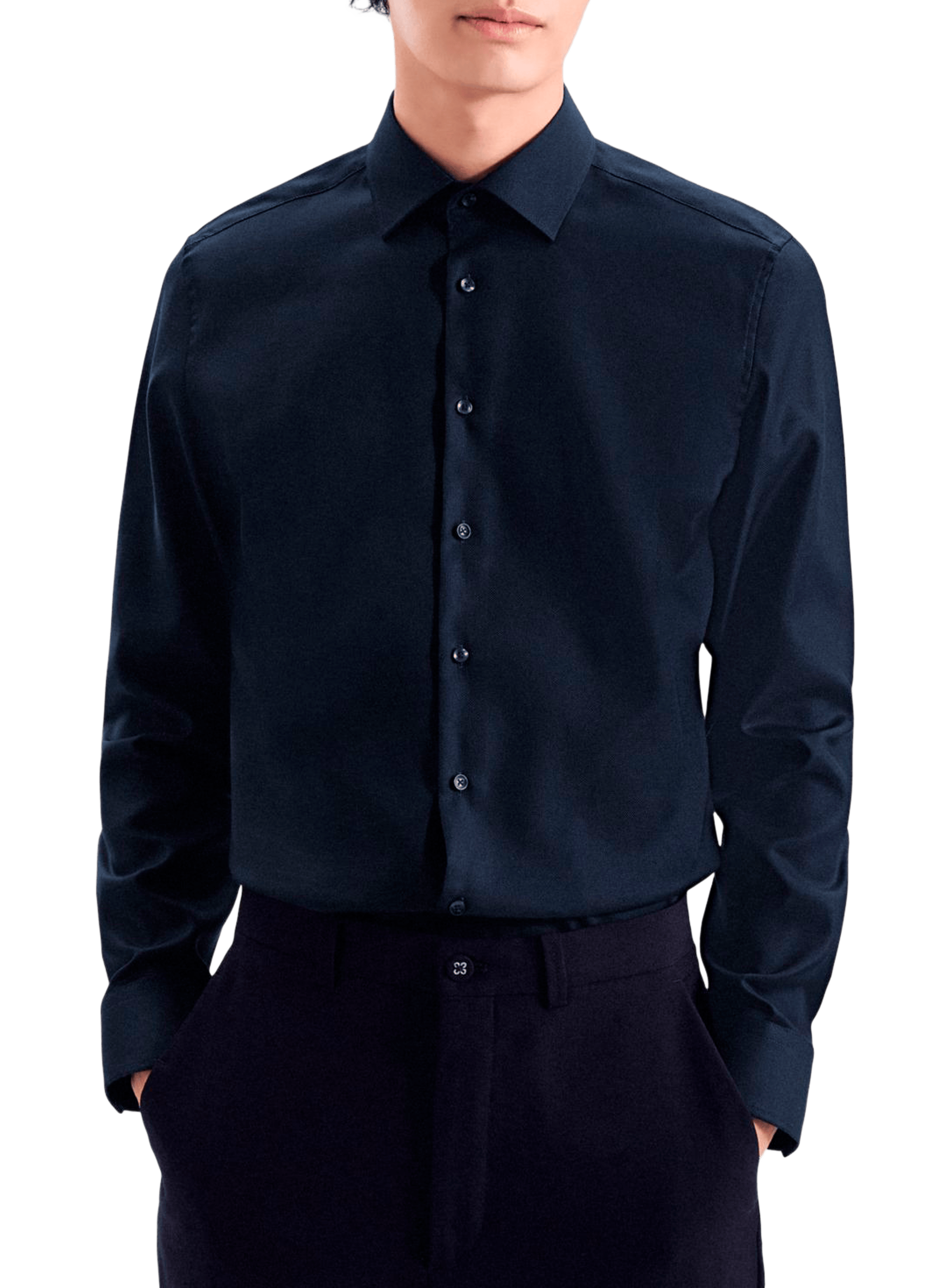 Kent-collar shirt SEIDENSTICKER Blue