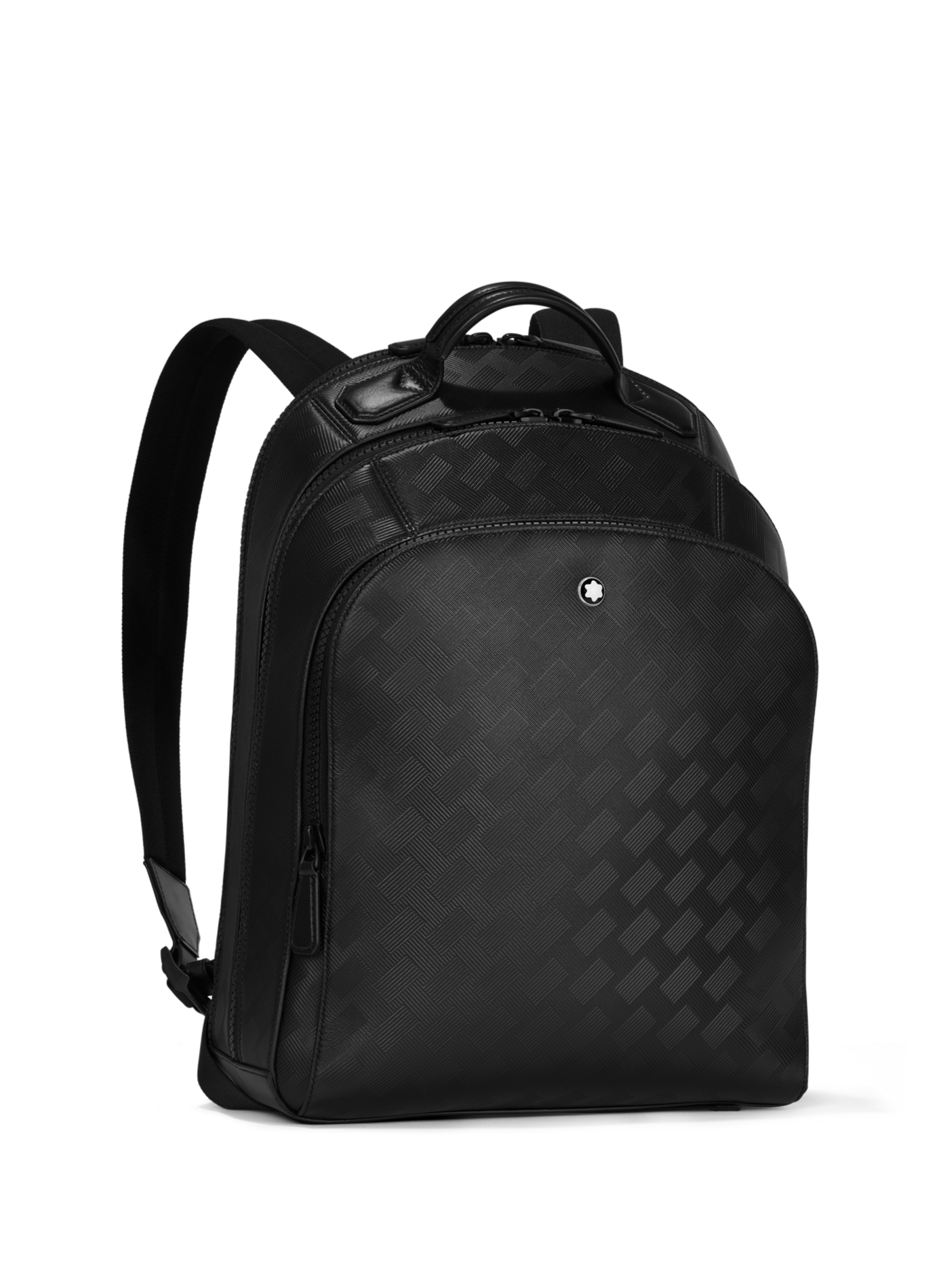 Textured leather backpack MONTBLANC Black