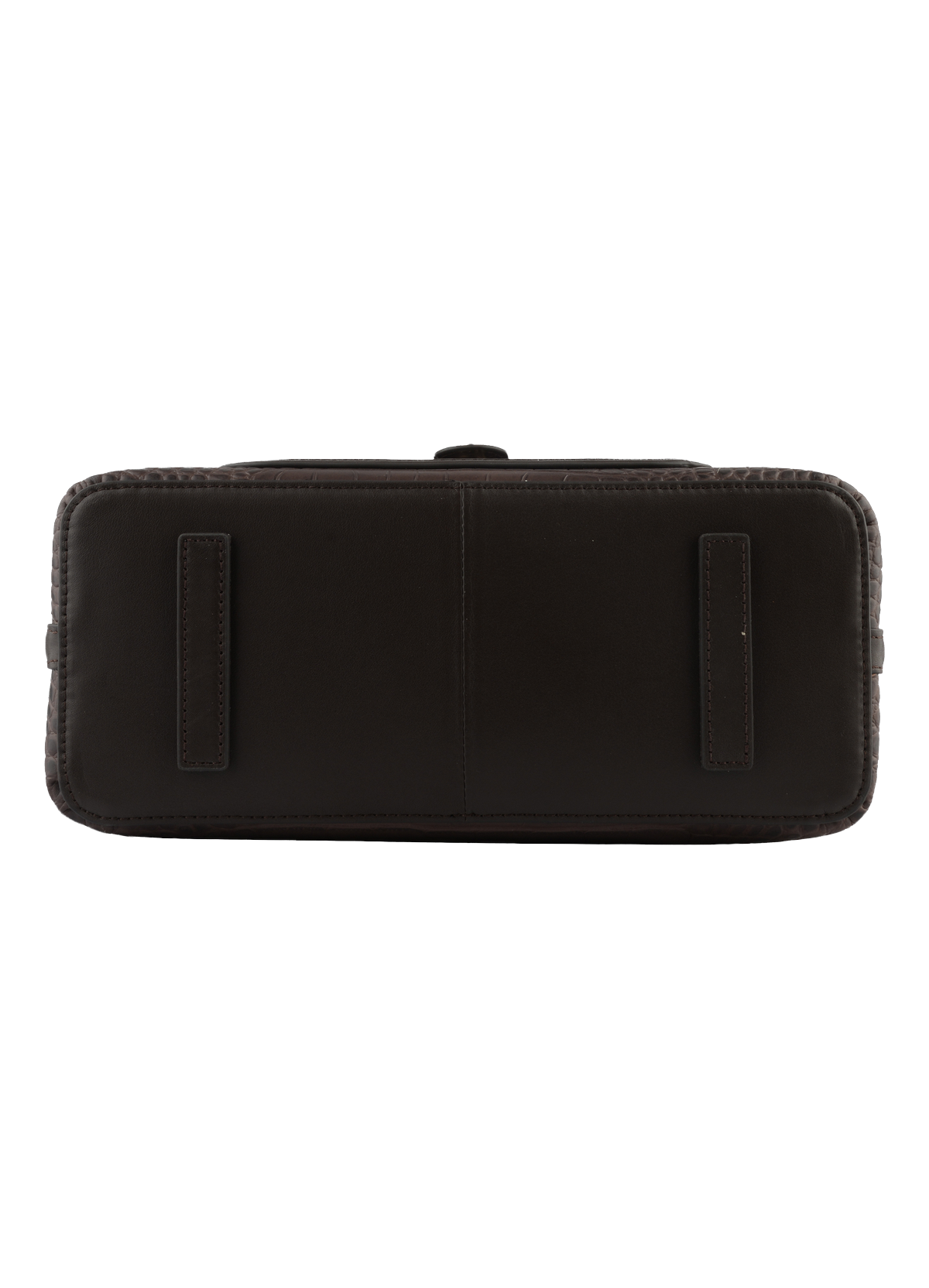 Bride croco  porté main marron POURCHET Marron