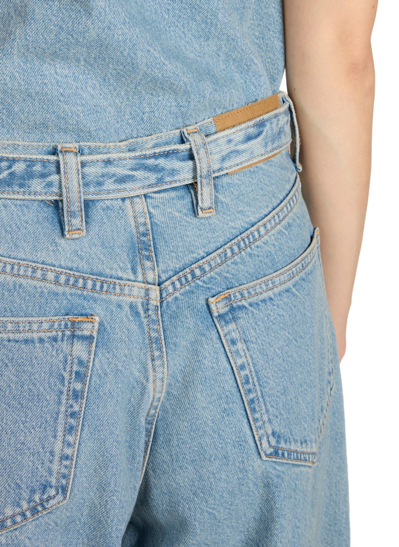 Jeans with cotton belt SAMSOE SAMSOE Blue