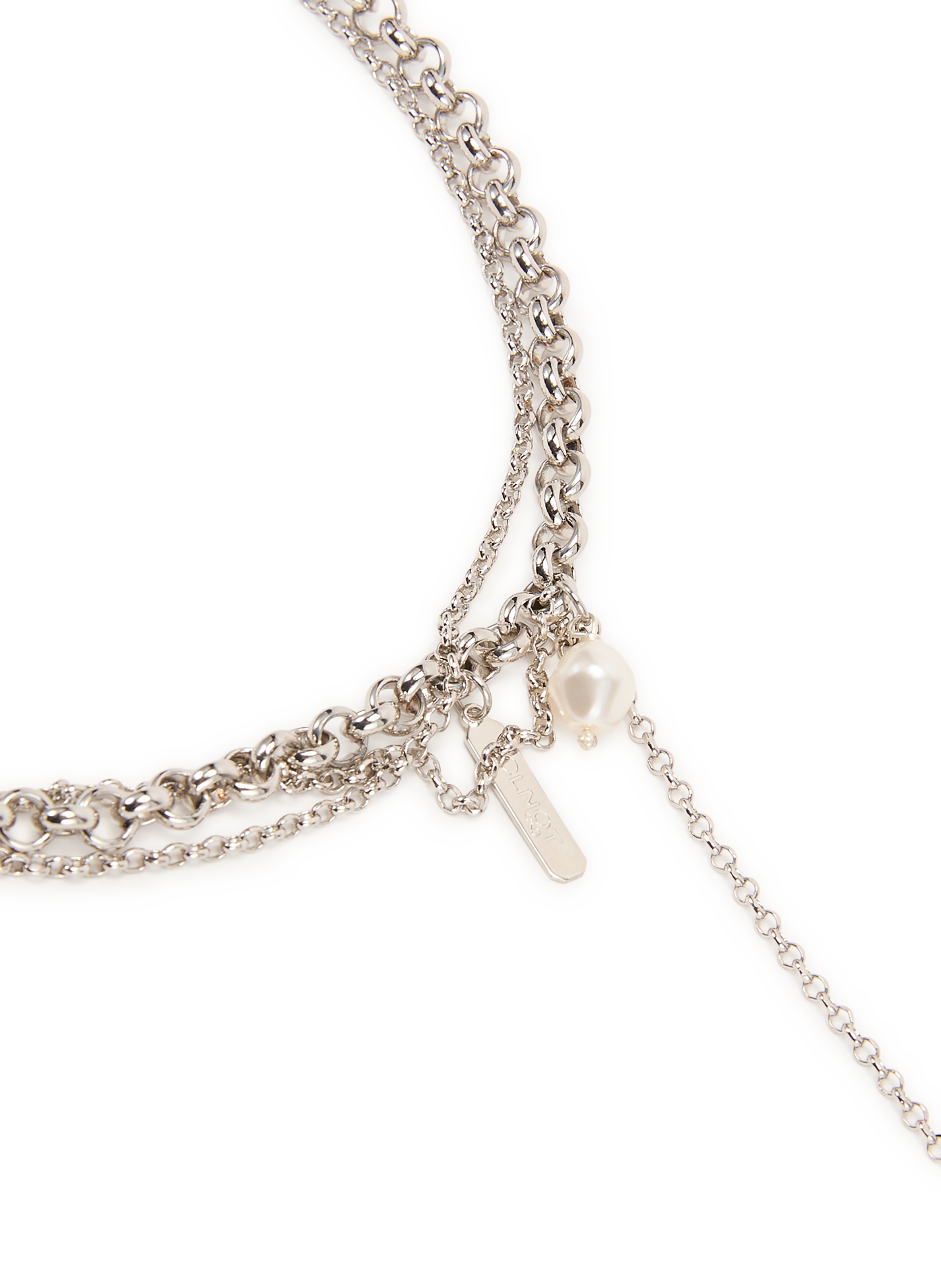 Richie triple chain necklace JUSTINE CLENQUET Silver