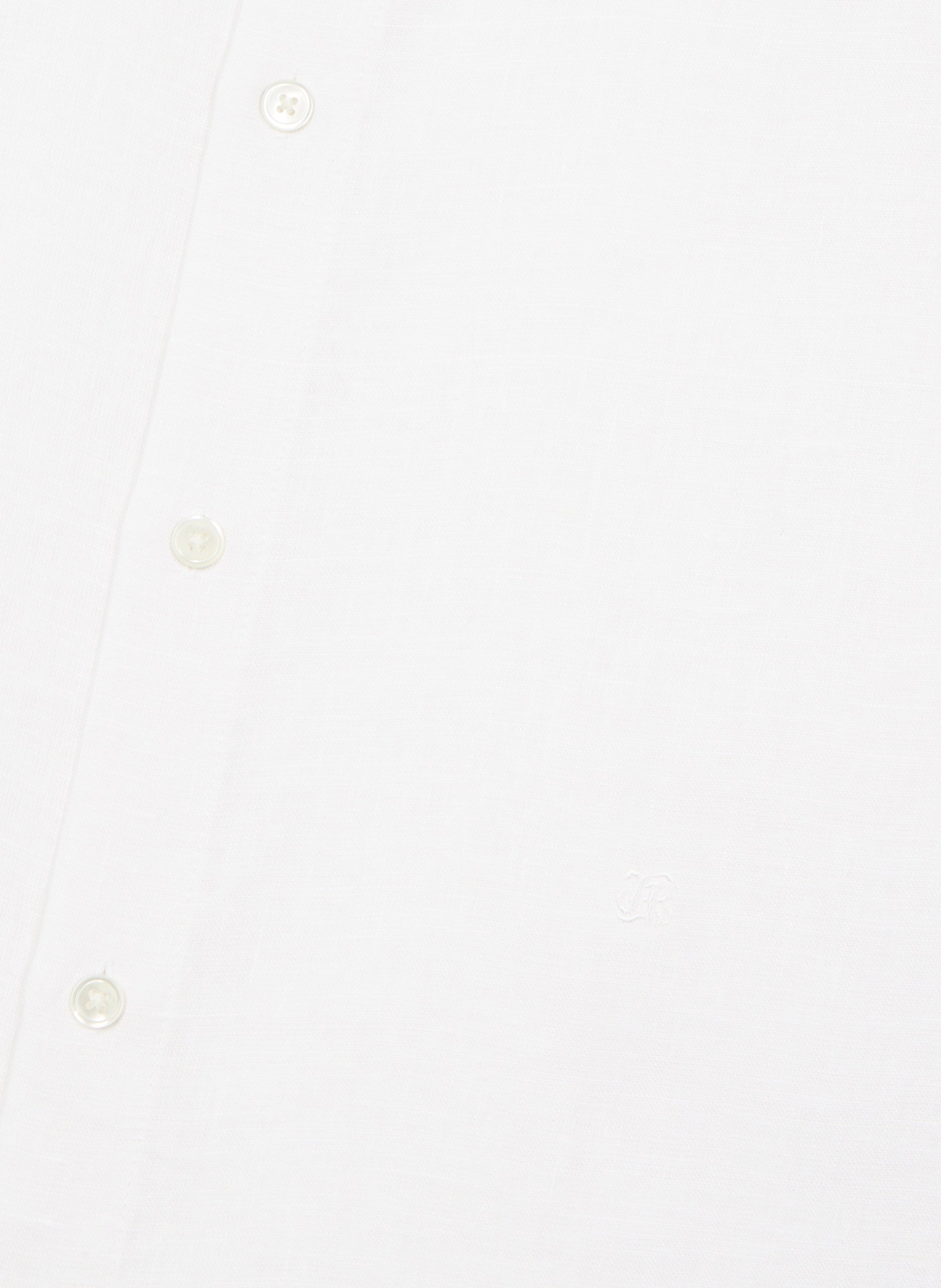 Chemise en lin THE KOOPLES Blanc