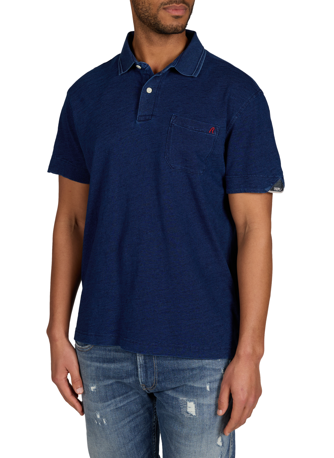 Cotton polo shirt REPLAY Blue