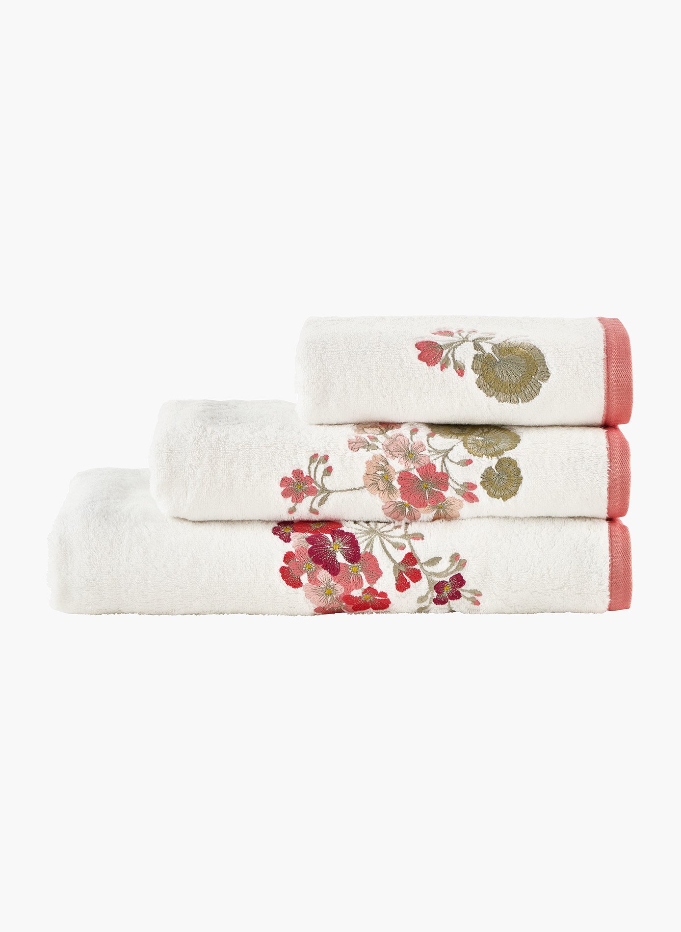 Serviette flanerie ANNE DE SOLENE Blanc