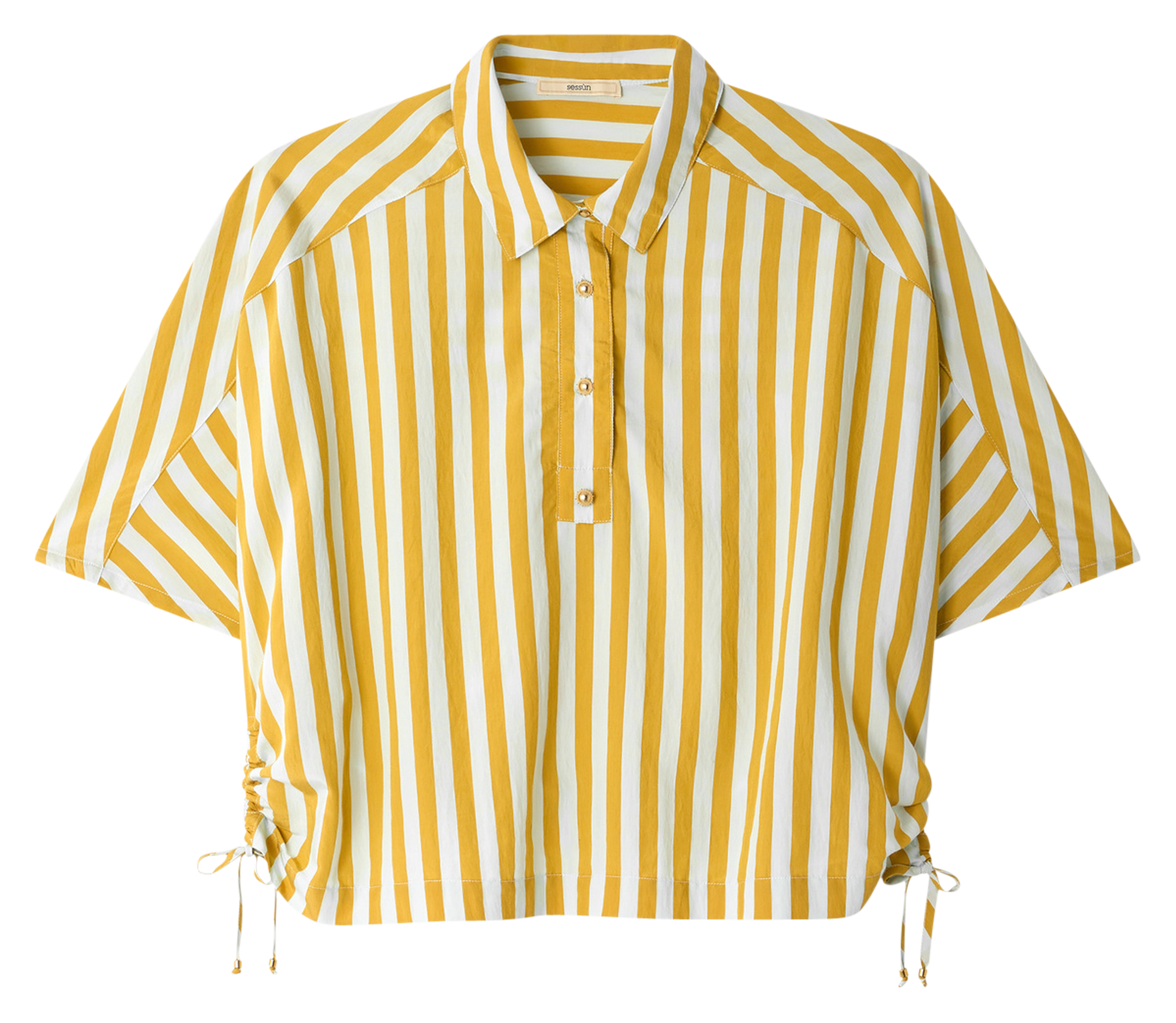 Top court ample à rayures lido SESSUN Jaune