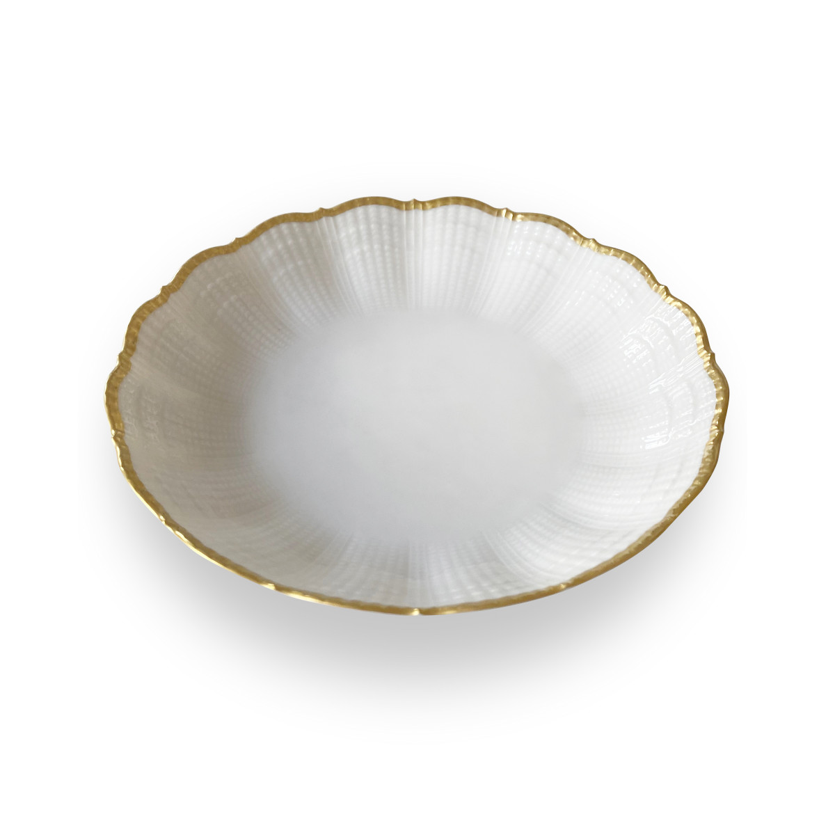 Corail - assiette creuse 19 cm (lot de 6) MEDARD DE NOBLAT Doré