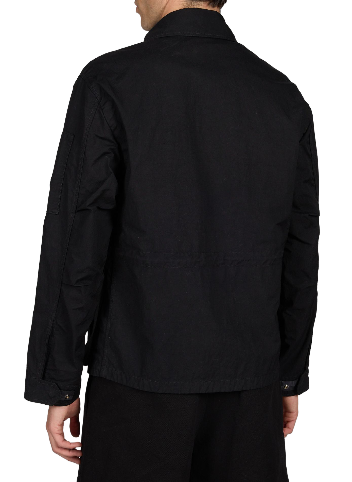 Veste droite multi poches à col montant CP COMPANY Noir