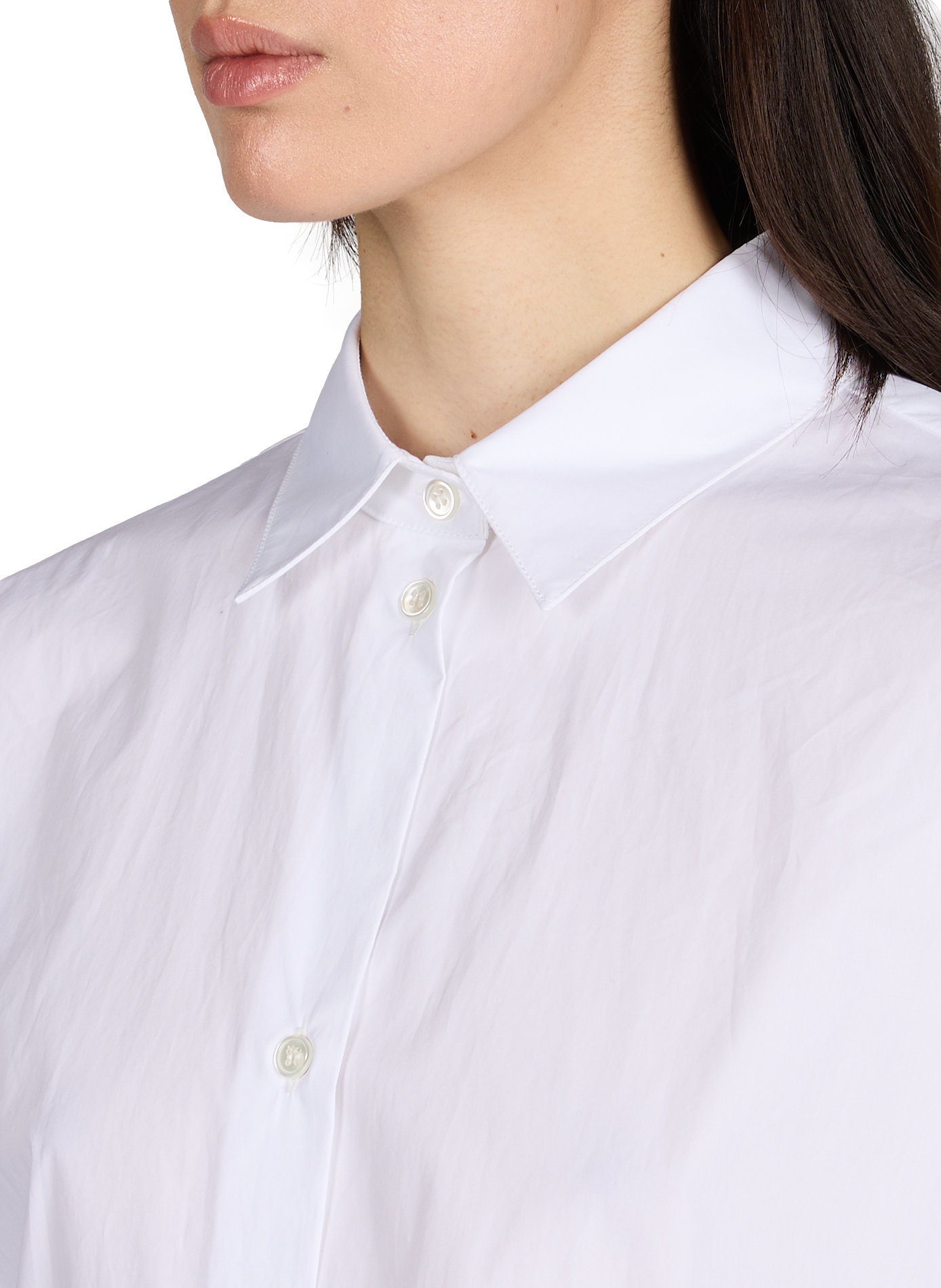Camicia in cotone tinta unita da annodare TELA Bianco