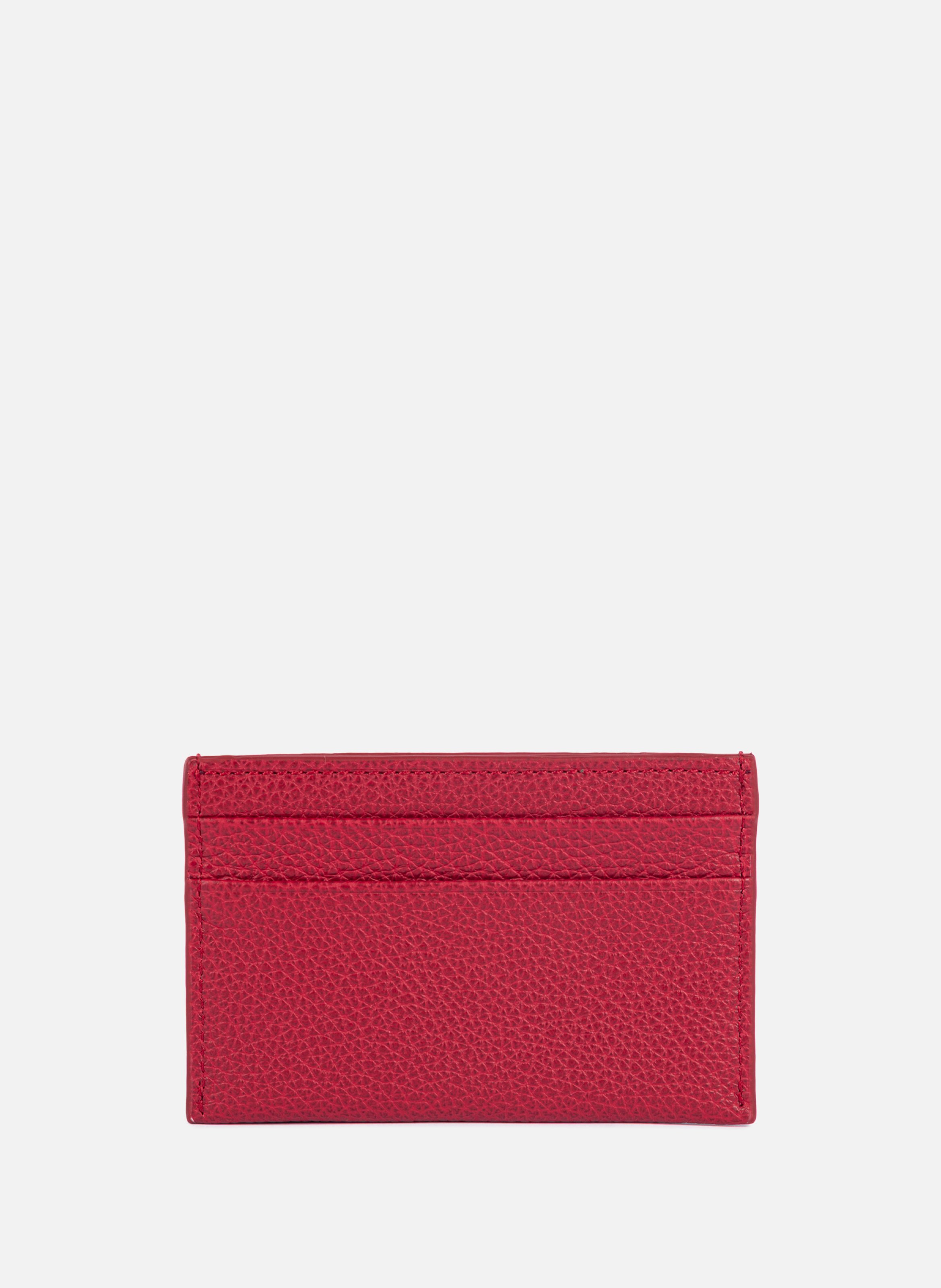 Porte-cartes - foulonné pm LANCASTER Rouge