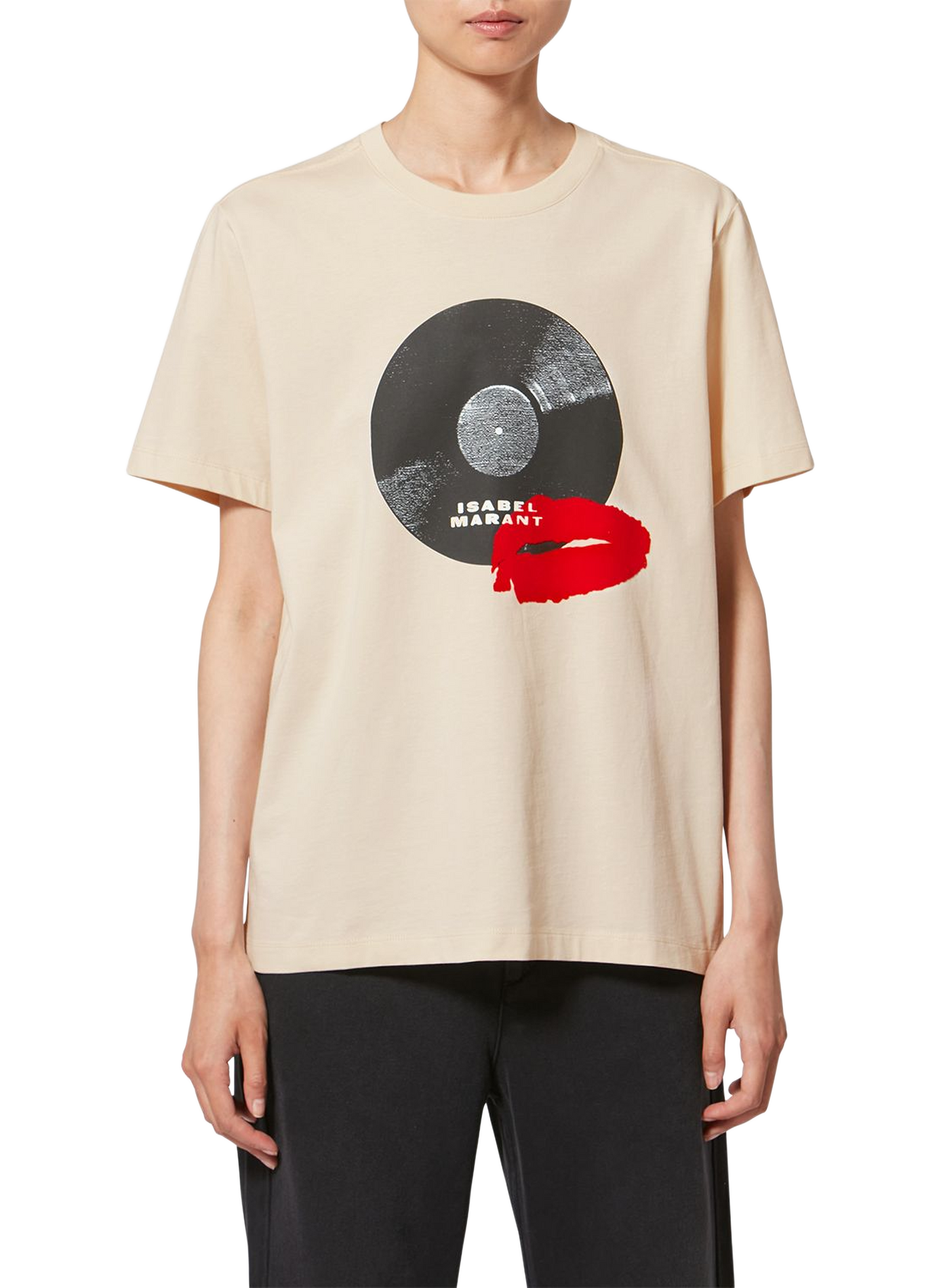 T-shirt à logo Ziane en coton ISABEL MARANT Blanc