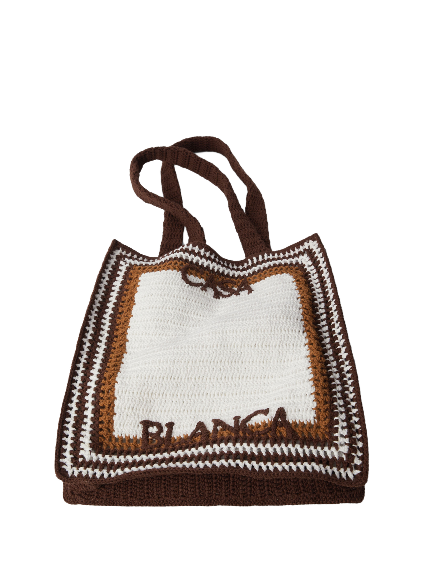Strandtasche aus gestreifter Häkelarbeit CASABLANCA PARIS Mehrfarbig