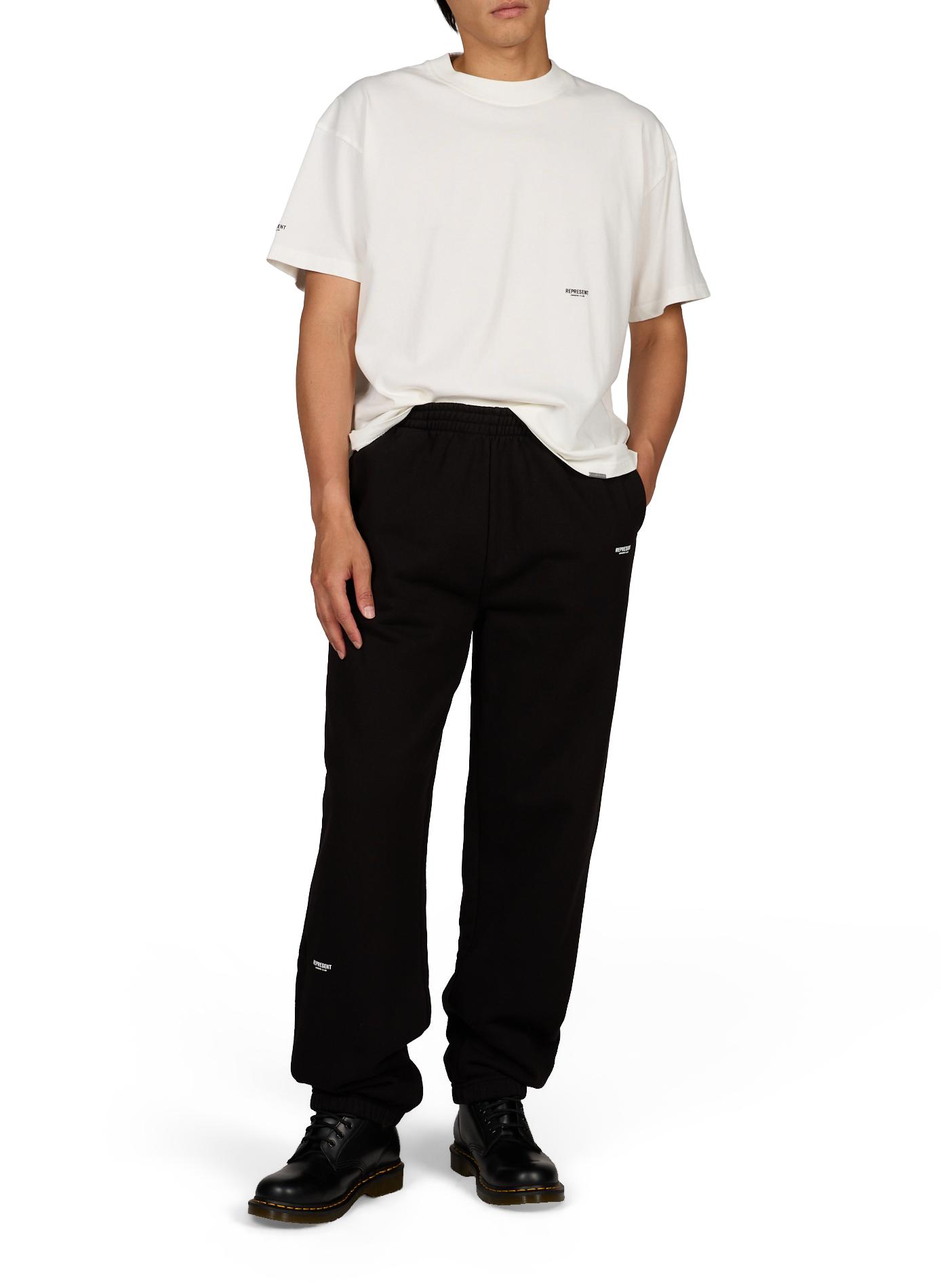 Loose cotton T-shirt REPRESENT White