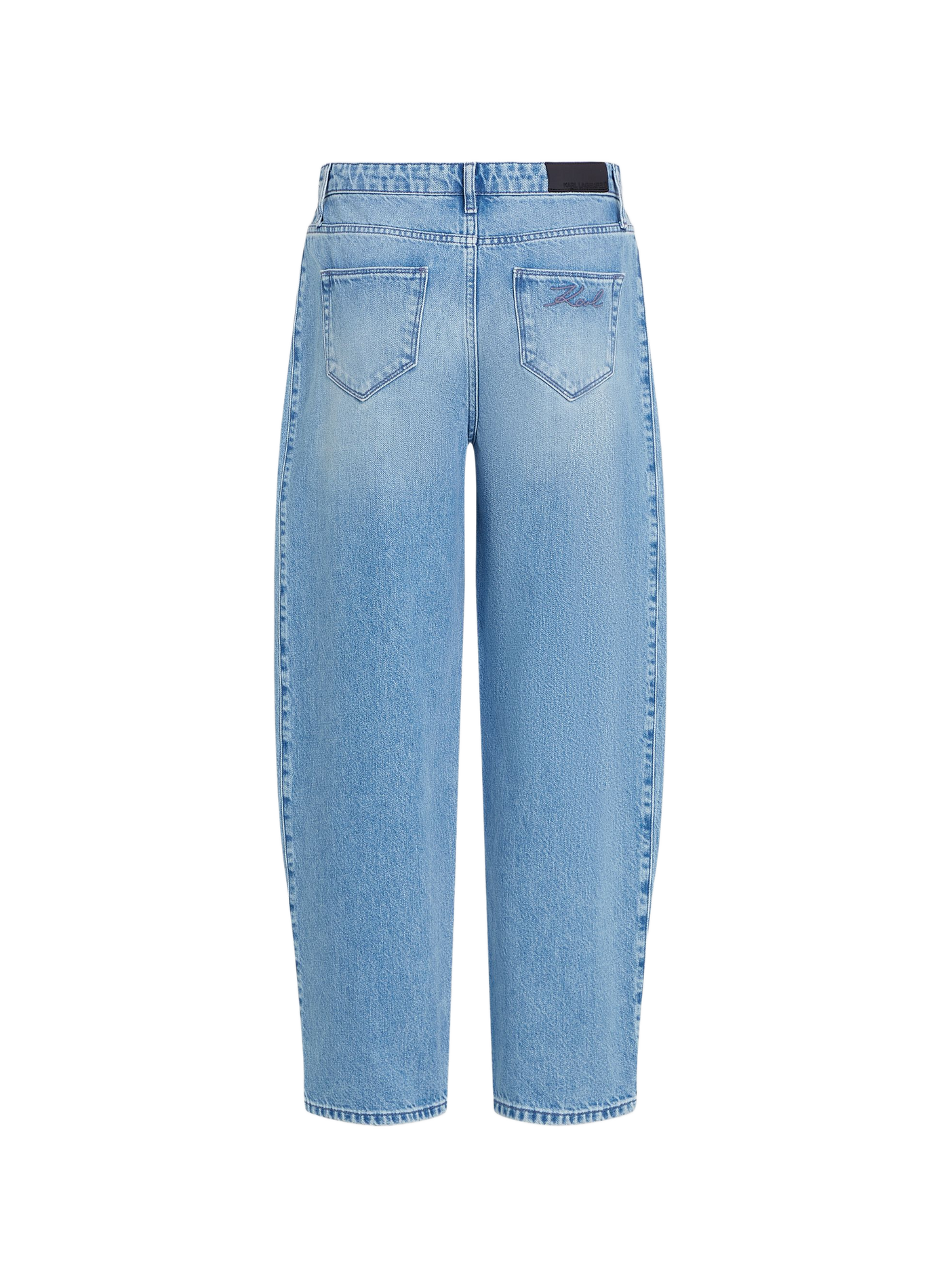 Wide cotton jeans KARL LAGERFELD Blue