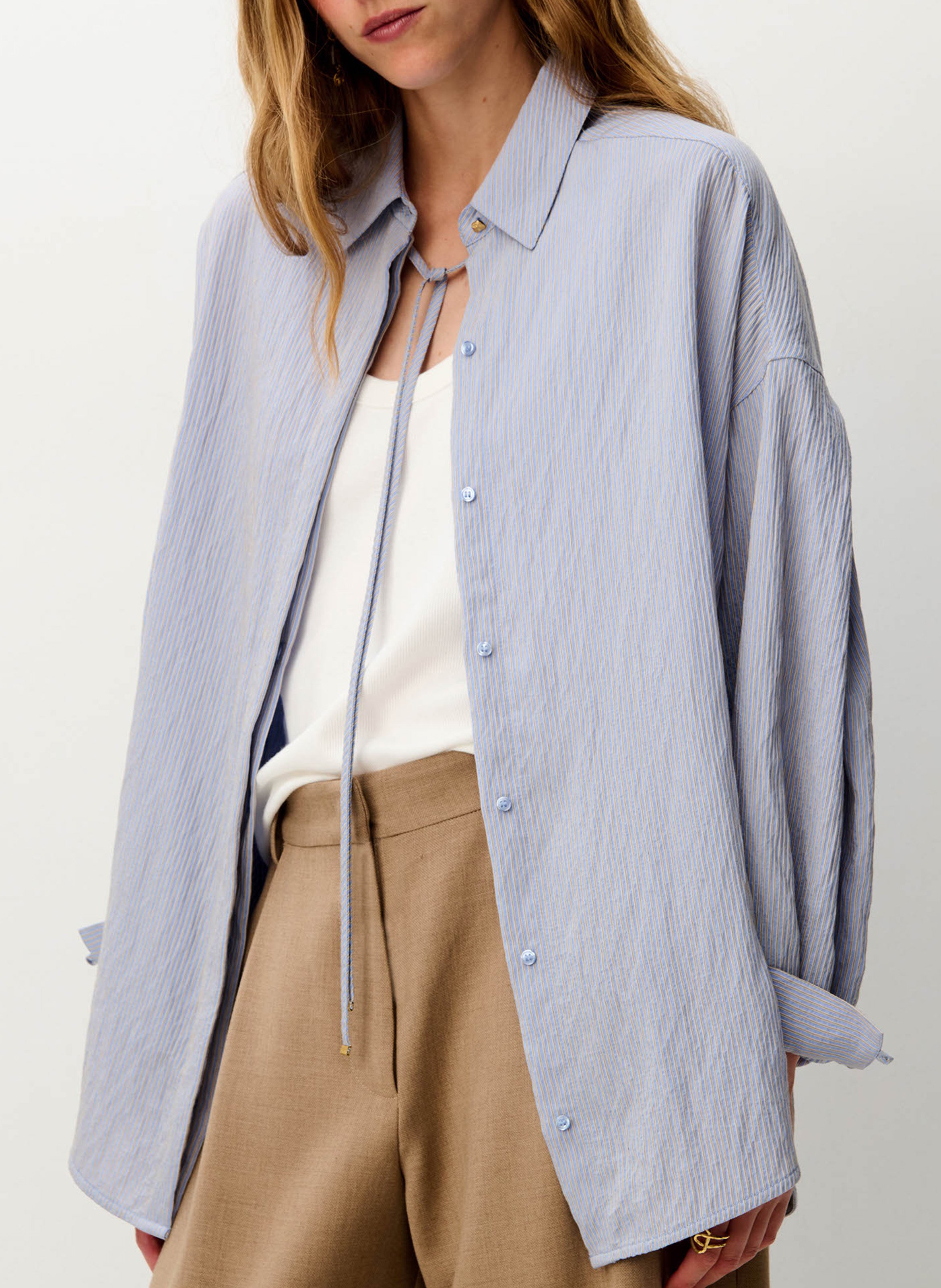 Chemise droite col classique liza SESSUN Bleu