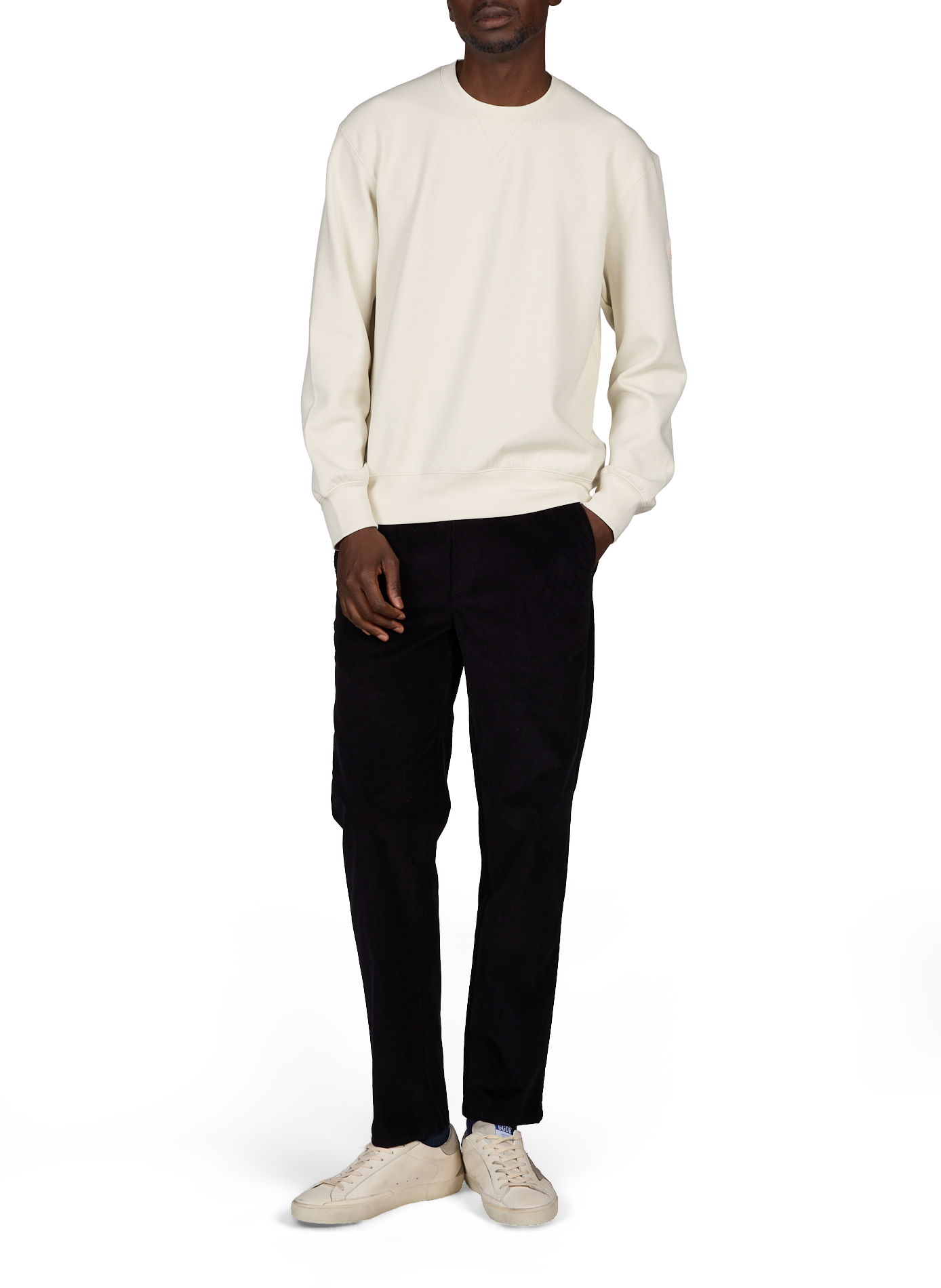 Gerader Rundhalsausschnitt-Pullover in Uni SAVE THE DUCK Beige