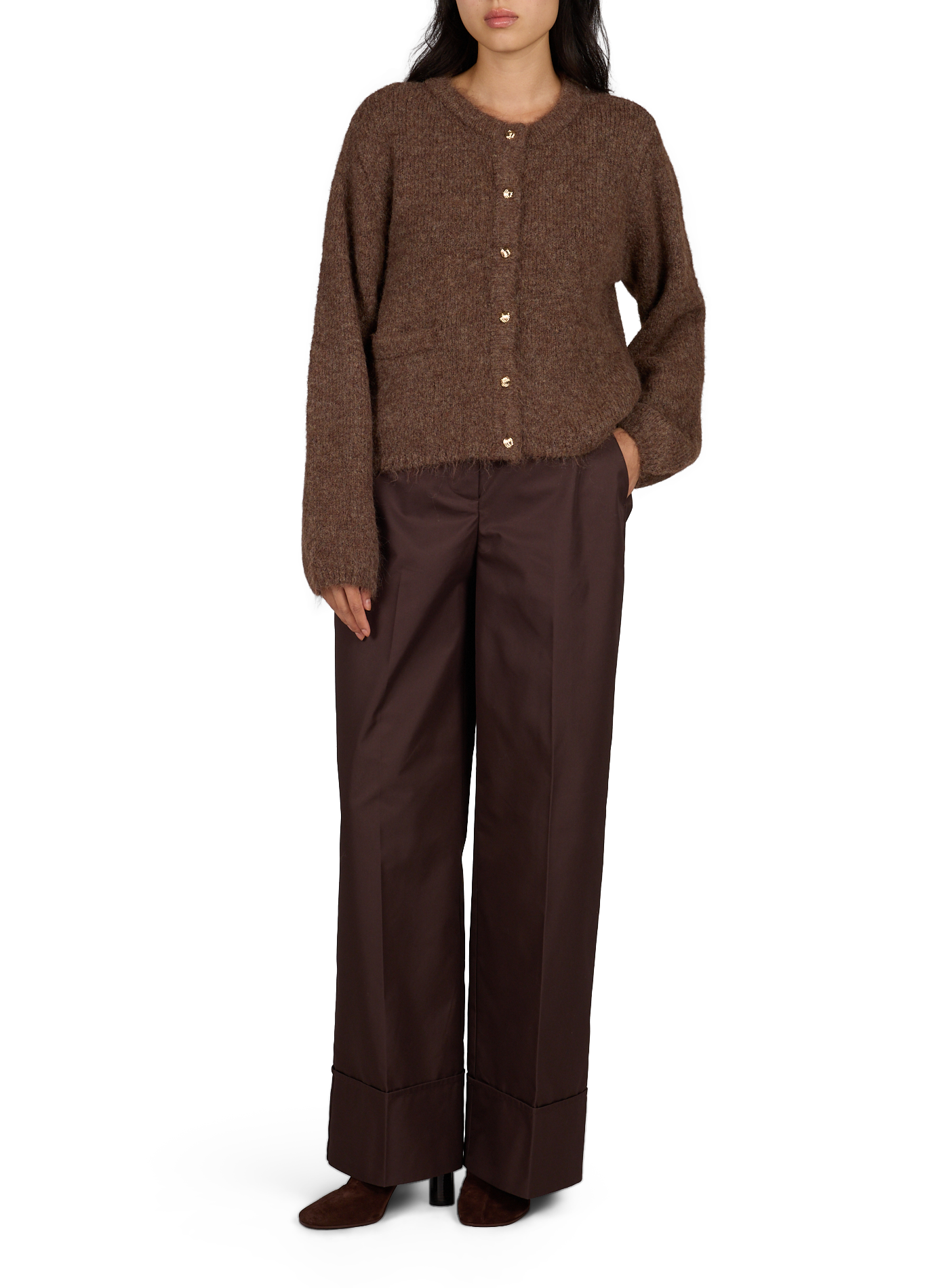 Weiter Cardigan OBJECT Braun