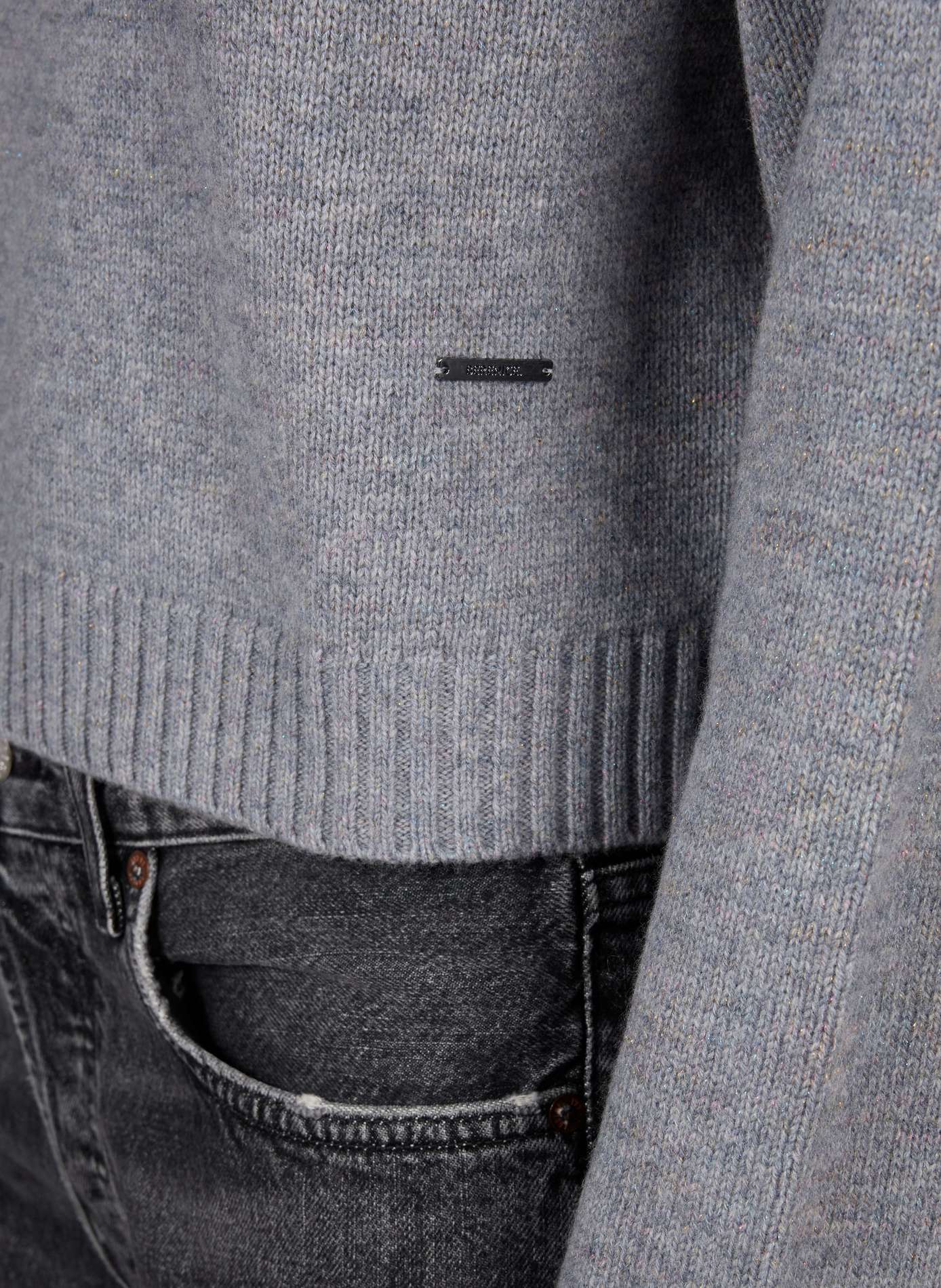 Oversized Mistral wool jumper BERENICE Grey