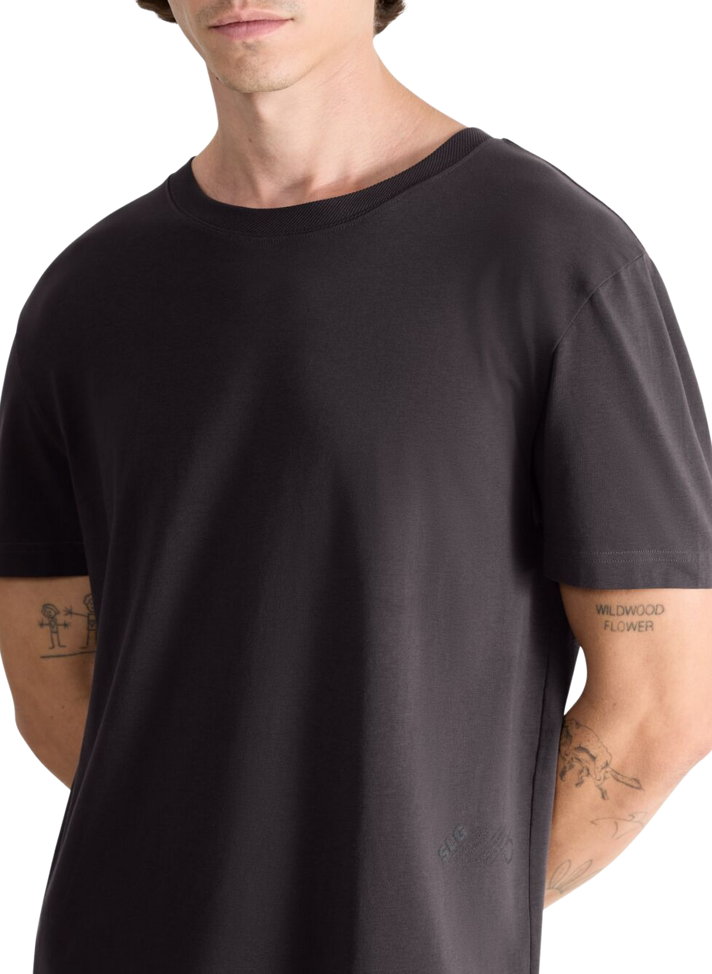 Rundhalsausschnitt T-Shirt aus Baumwollmischung SLOGGI Grau