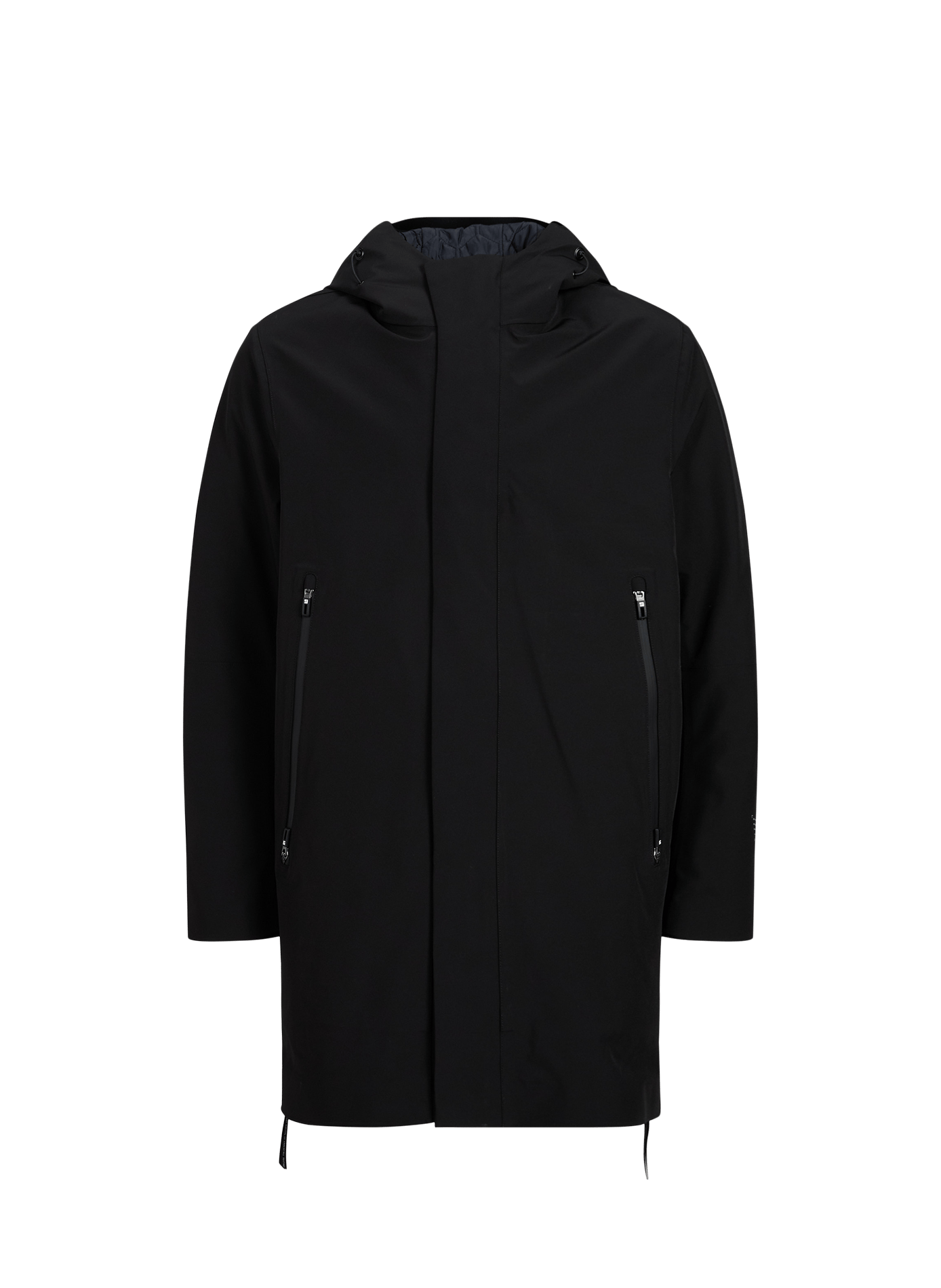 Parka droite à capuche KRAKATAU Black